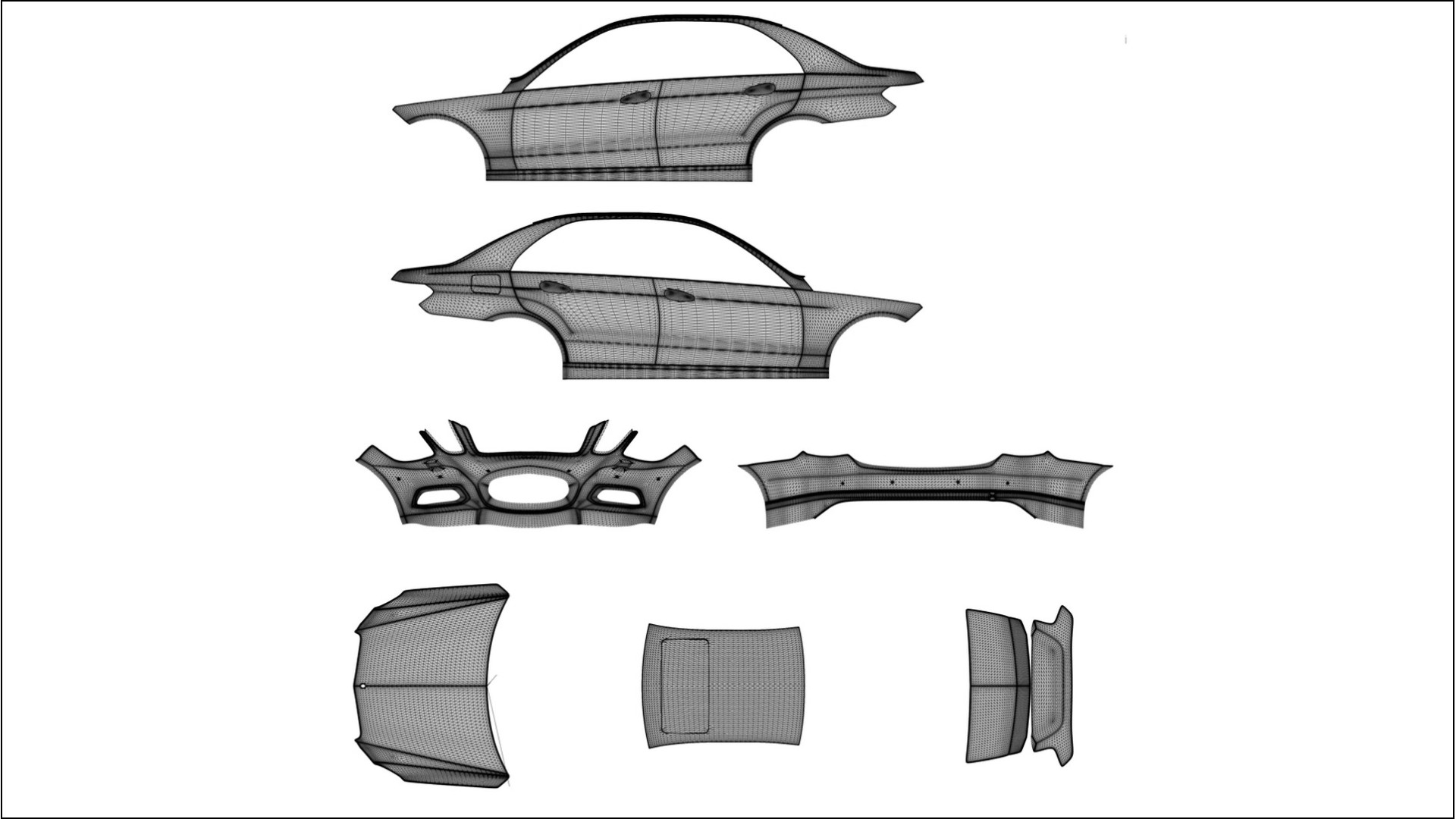 Mercedes E-class sedan W212 Prefacelift Ochranná Fólia Laku | CrystalGuard Transparentná PPF Kompletný Predrezaný Kit