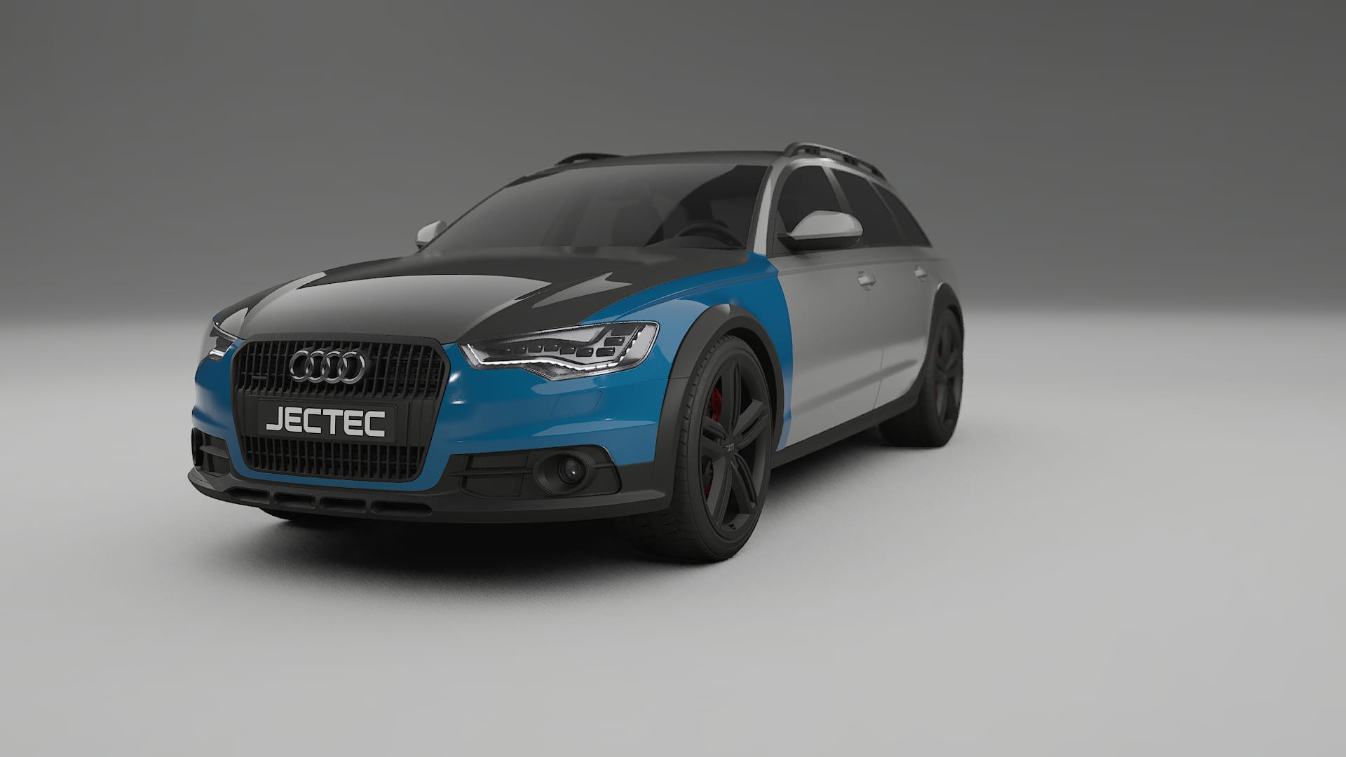 Audi A6 Allroad C7 prefacelift | CrystalGuard PPF Predný kit s kapotou v karbónovom štýle