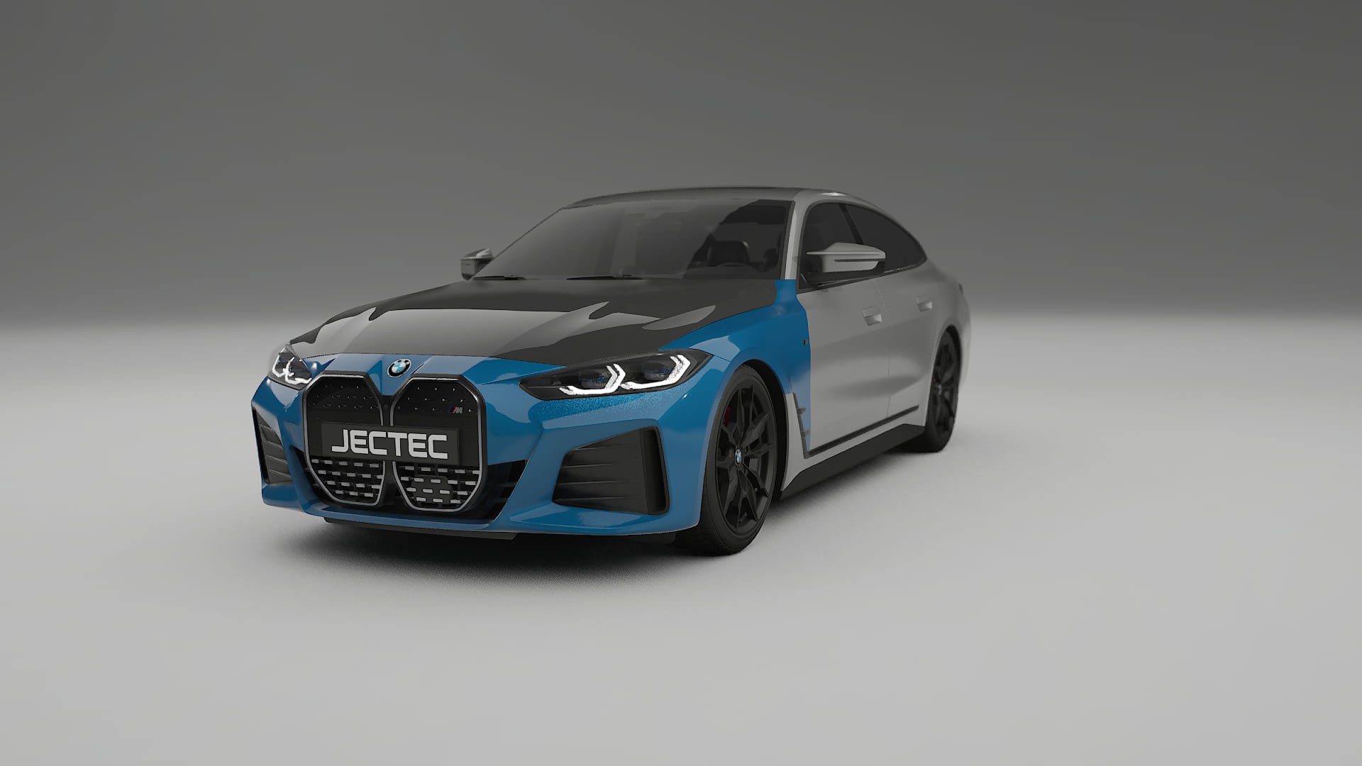 BMW I4 G26 M-Package | CrystalGuard PPF Predný kit s kapotou v karbónovom štýle