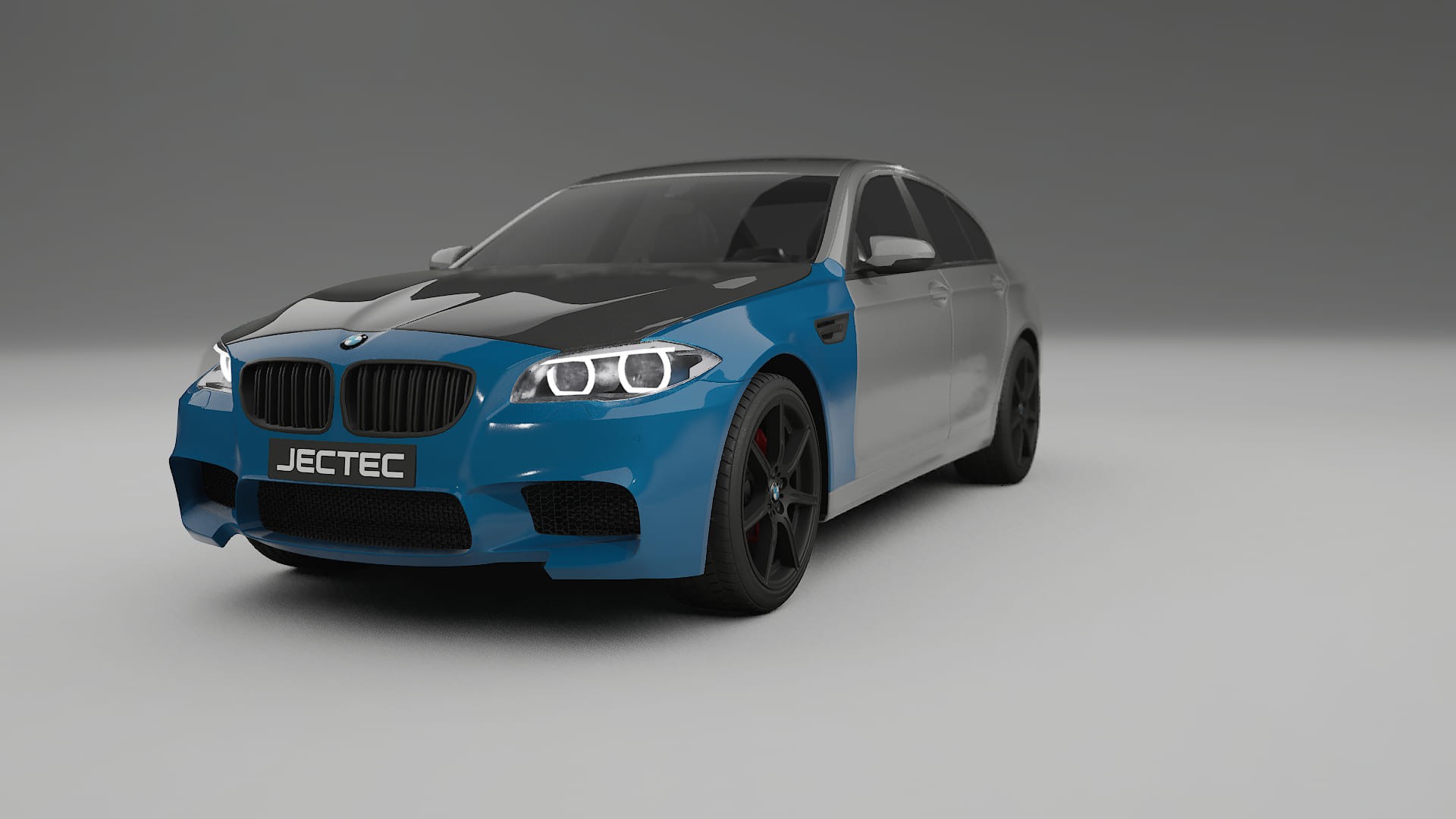 BMW M5 F10 | CrystalGuard PPF Predný kit s kapotou v karbónovom štýle