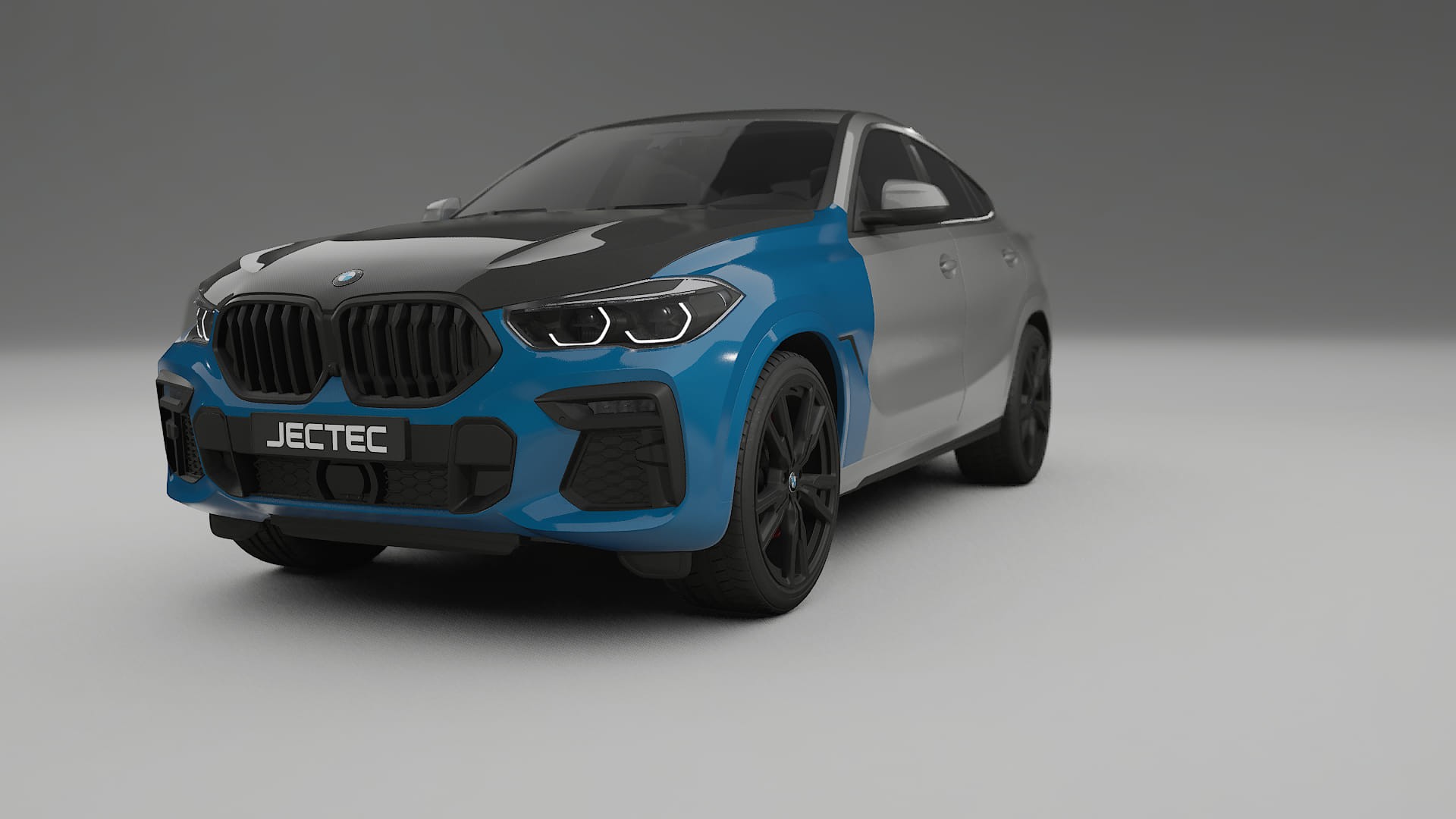 BMW X6 G06 F96 | CrystalGuard PPF Predný kit s kapotou v karbónovom štýle
