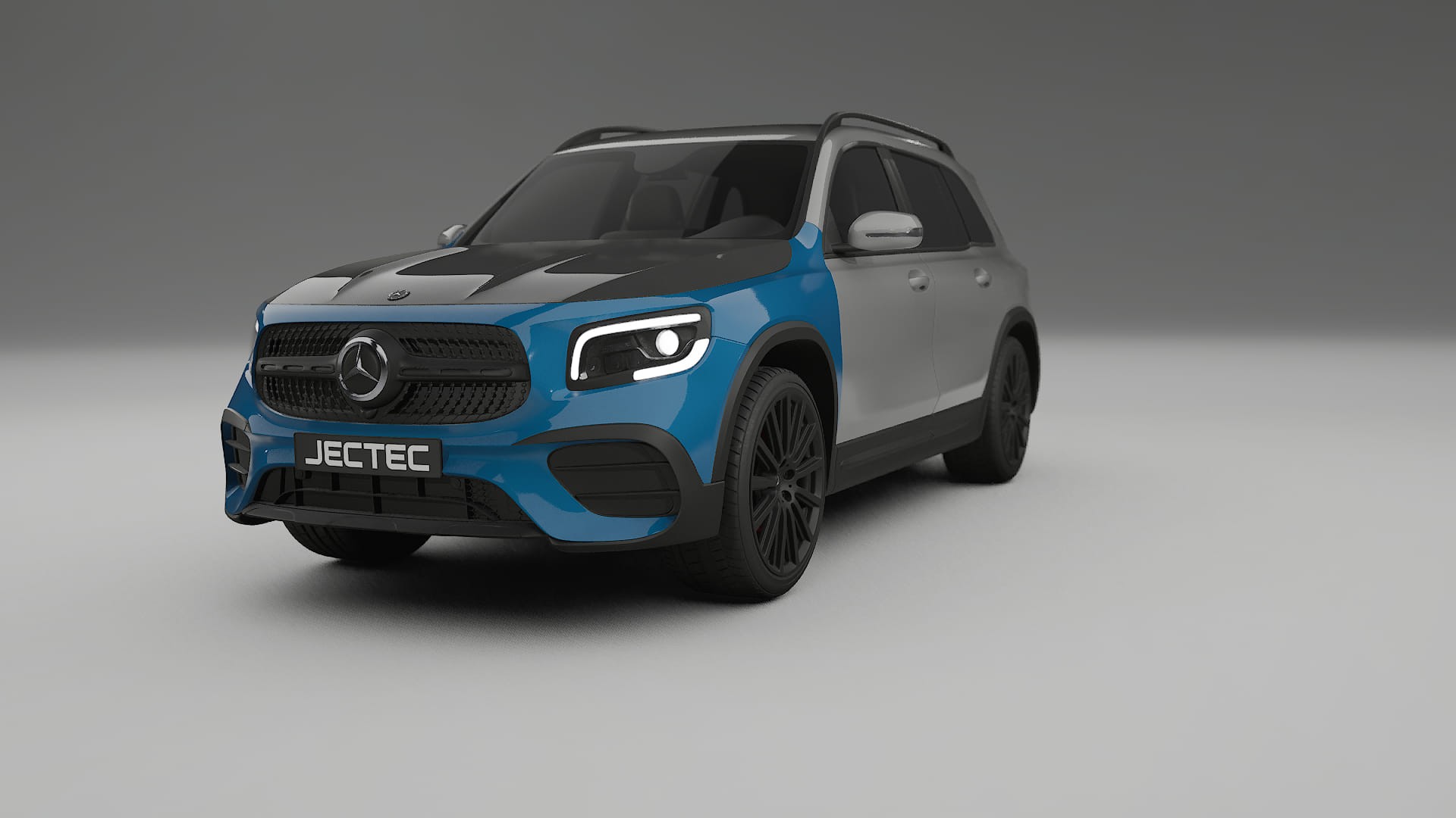 Mercedes AMG GLB | CrystalGuard PPF Predný kit s kapotou v karbónovom štýle