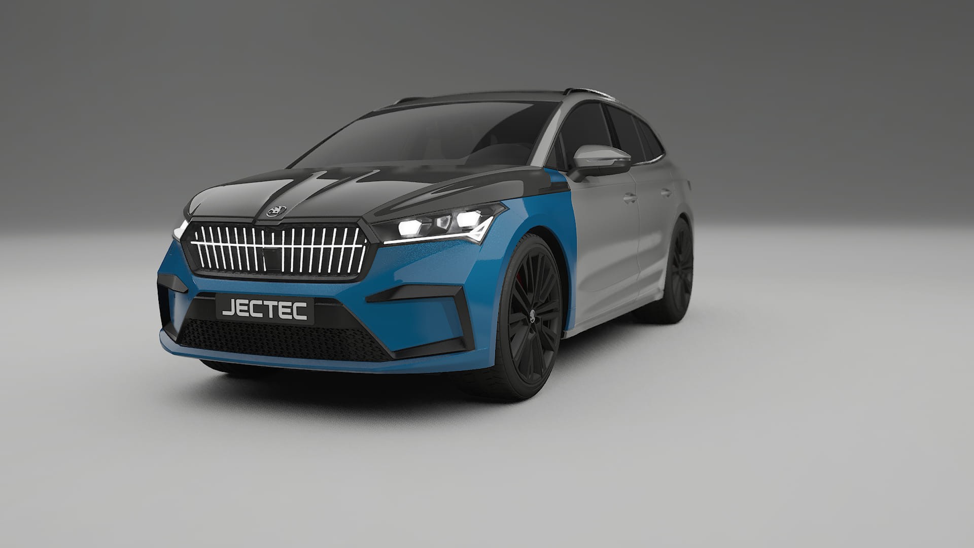 Škoda Enyaq MEB | CrystalGuard PPF Predný kit s kapotou v karbónovom štýle