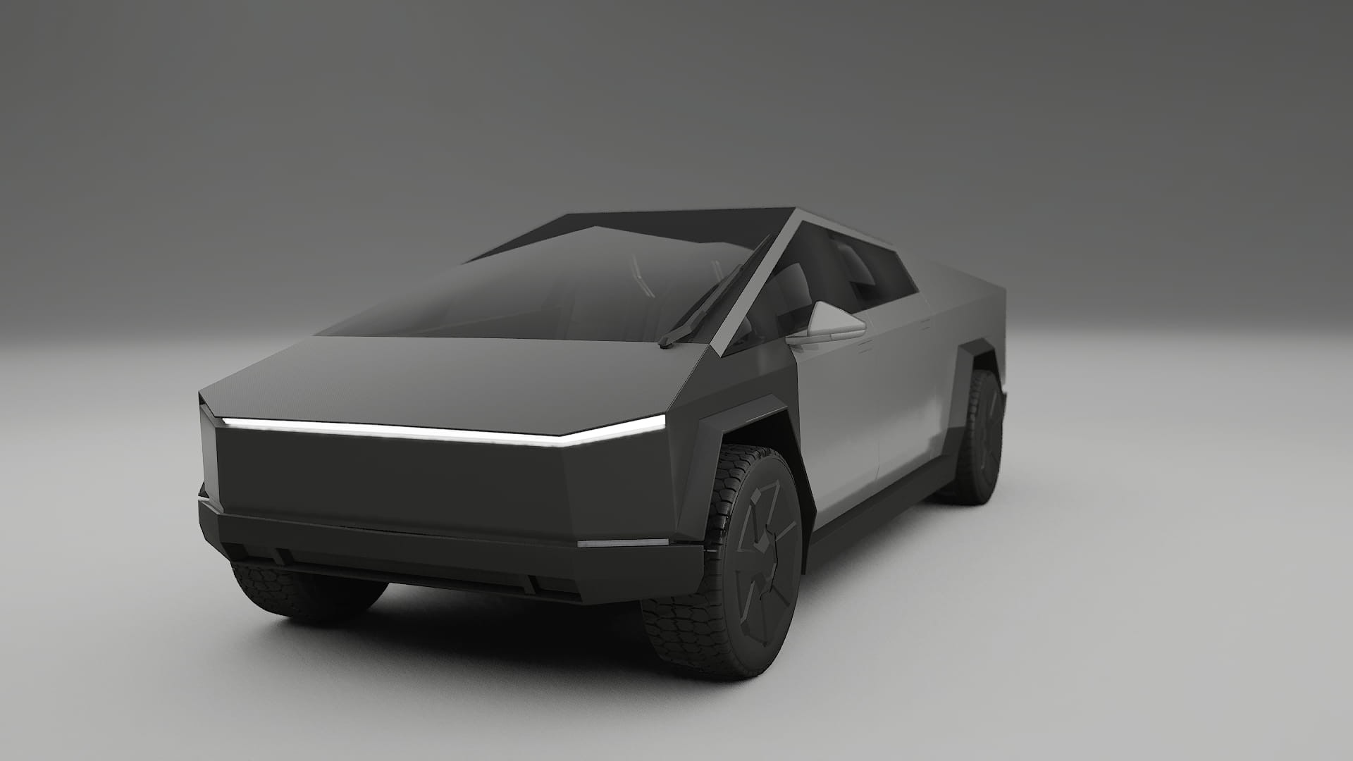 Tesla Cybertruck | CrystalGuard PPF Predný kit s kapotou v karbónovom štýle