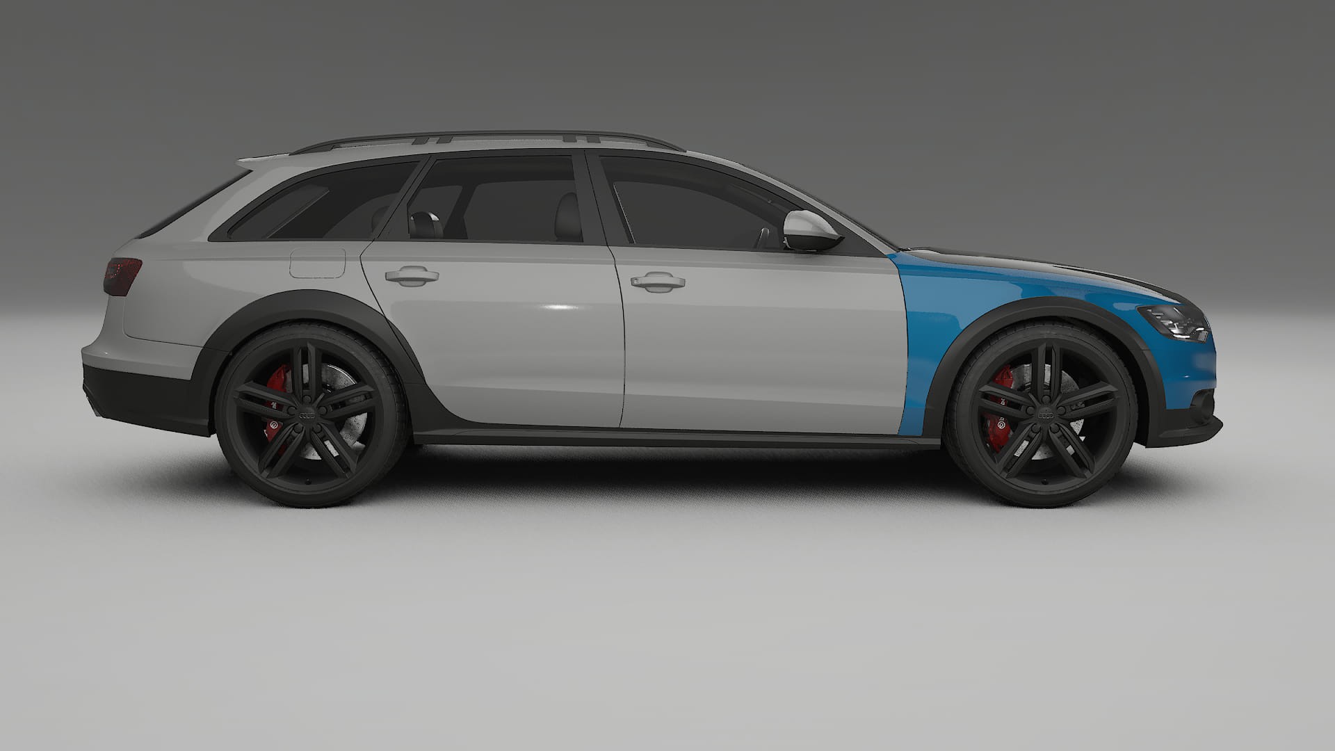 Audi A6 Allroad C7 prefacelift | CrystalGuard PPF Predný kit s kapotou v karbónovom štýle
