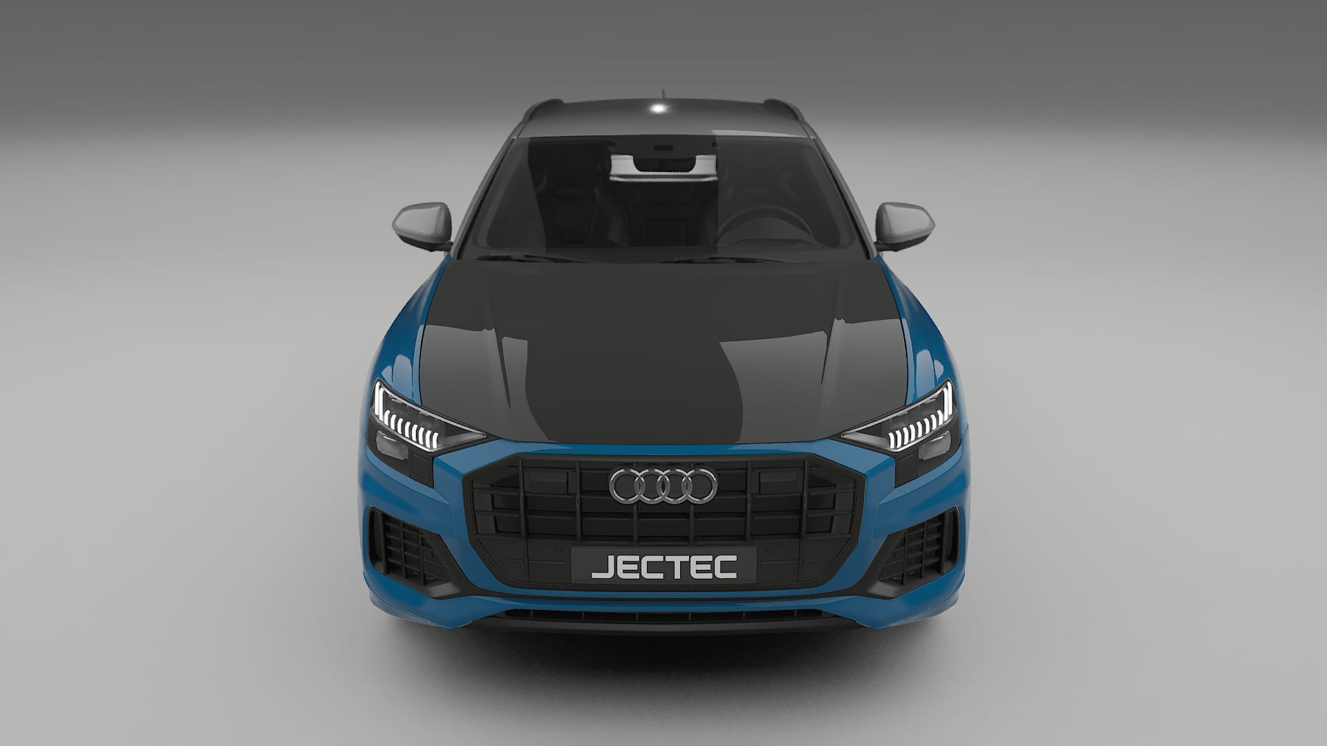 Audi Q8 F1 prefacelift | CrystalGuard PPF Predný kit s kapotou v karbónovom štýle