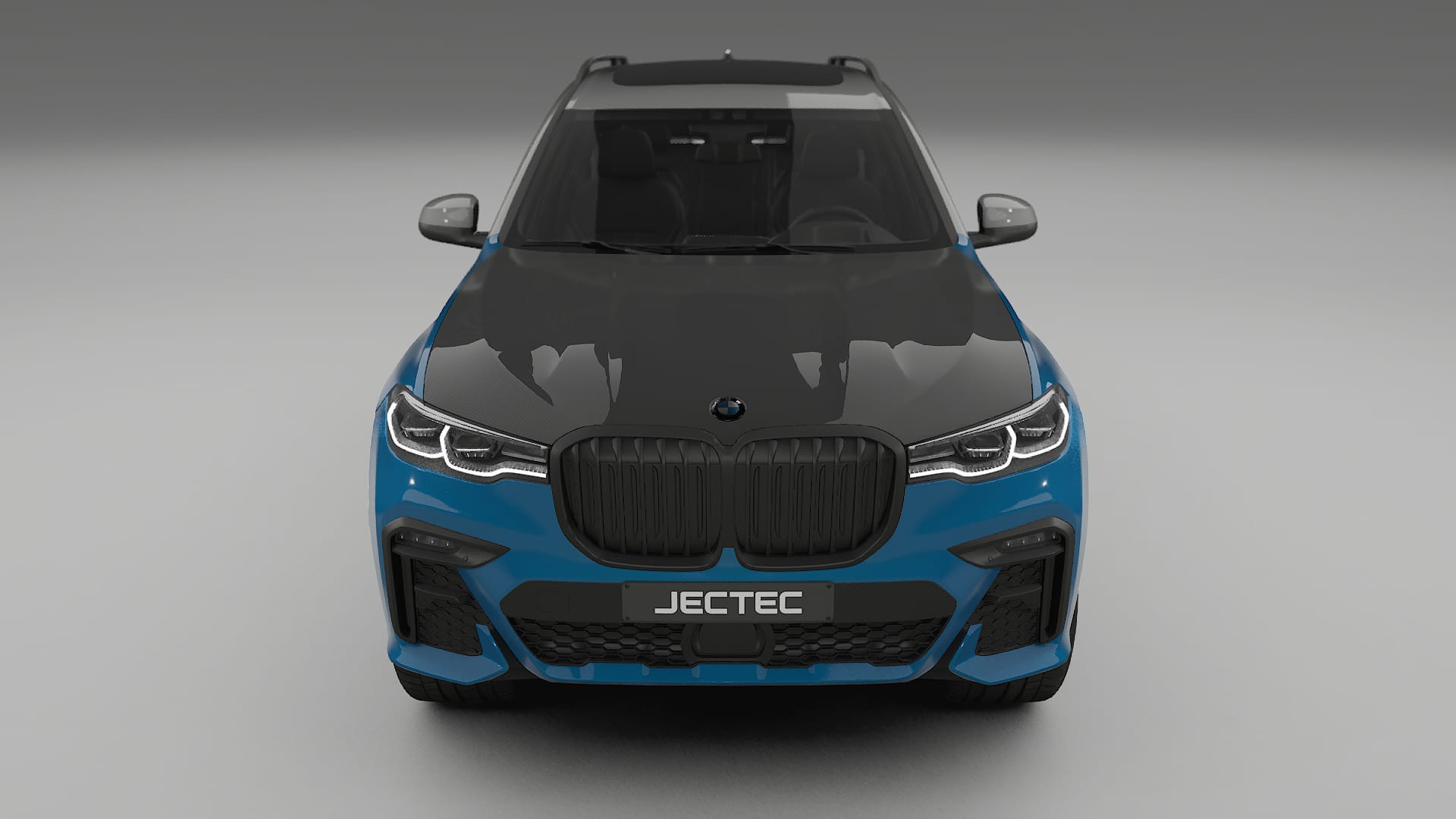 BMW X7 M G07 | CrystalGuard PPF Predný kit s kapotou v karbónovom štýle