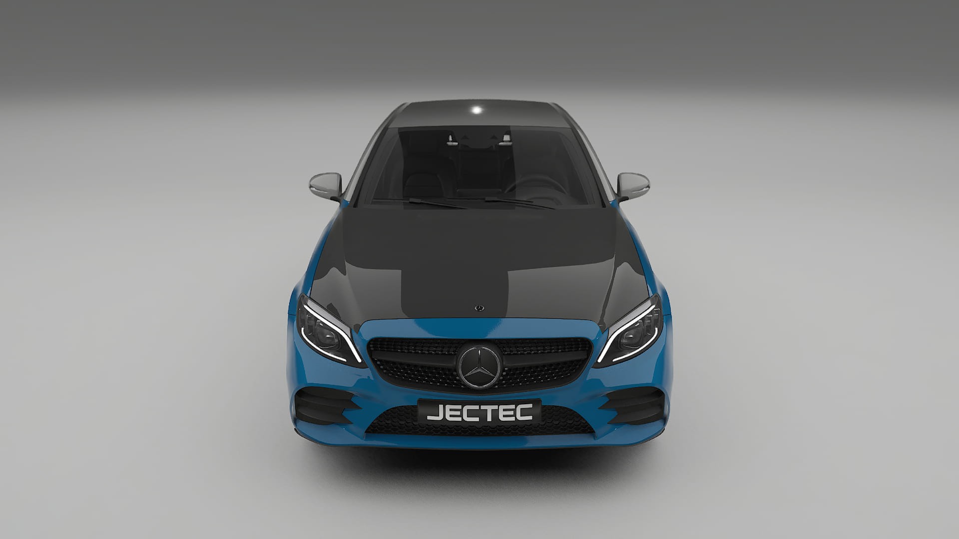 Mercedes C-class W205 AMG sedan | CrystalGuard PPF Predný kit s kapotou v karbónovom štýle