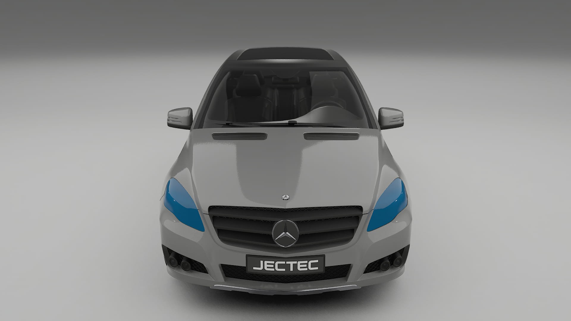 Mercedes R-class W251 facelift | CrystalGuard PPF Predný kit s kapotou v karbónovom štýle