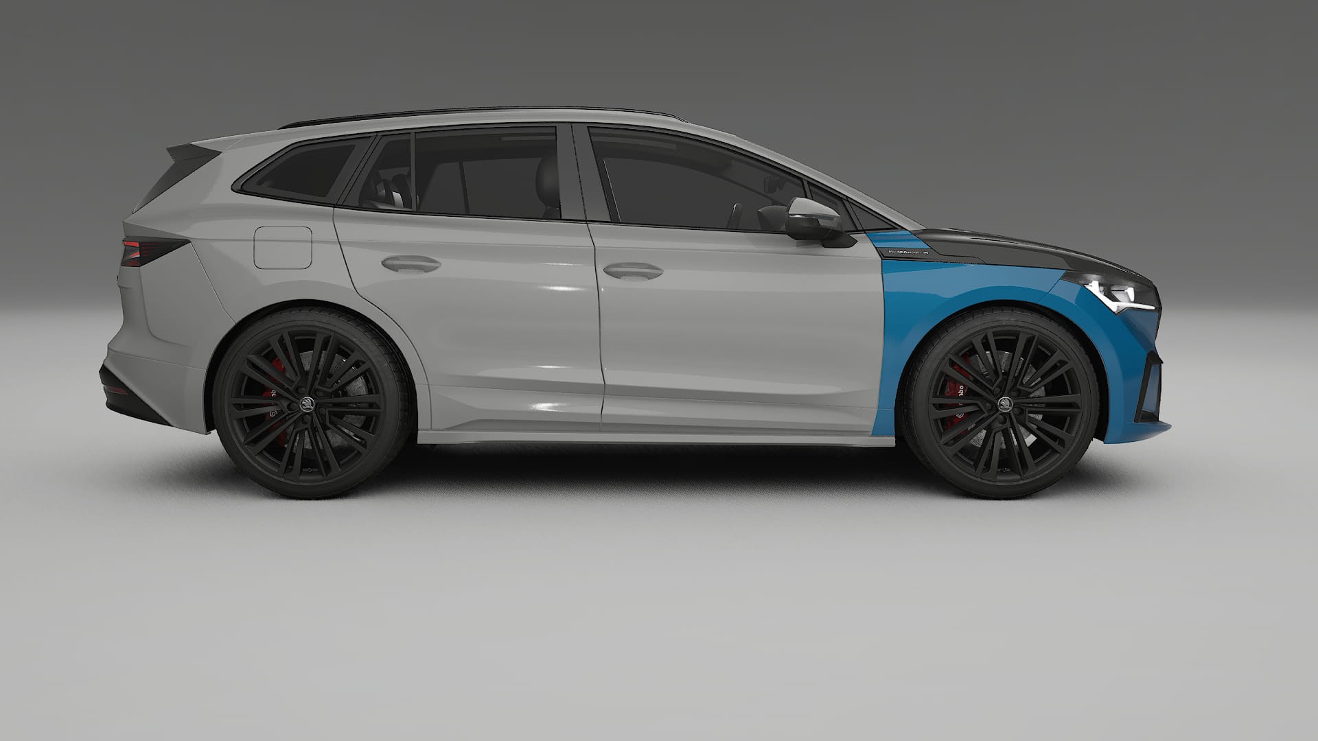 Škoda Enyaq MEB | CrystalGuard PPF Predný kit s kapotou v karbónovom štýle 2