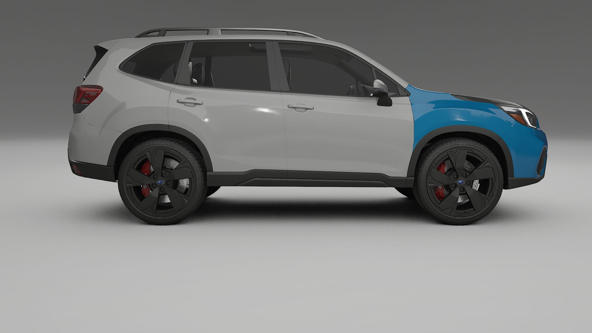 Subaru Forester V SK prefacelift | CrystalGuard PPF Predný kit s kapotou v karbónovom štýle