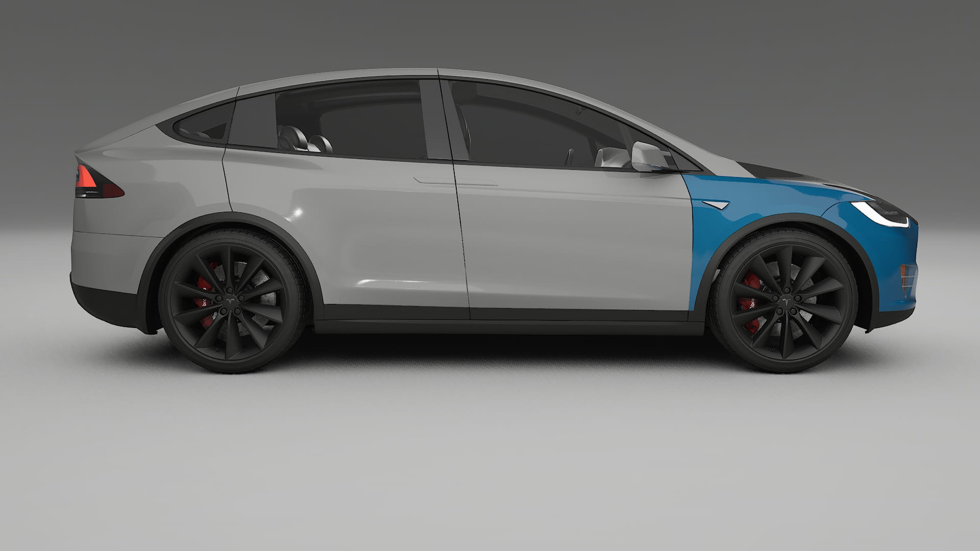 Tesla Model X | CrystalGuard PPF Predný kit s kapotou v karbónovom štýle
