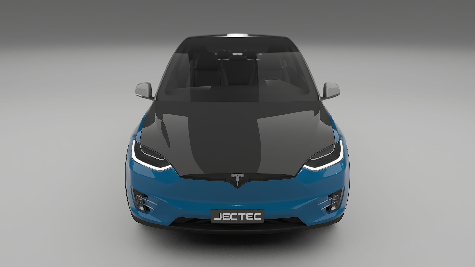 Tesla Model X | CrystalGuard PPF Predný kit s kapotou v karbónovom štýle