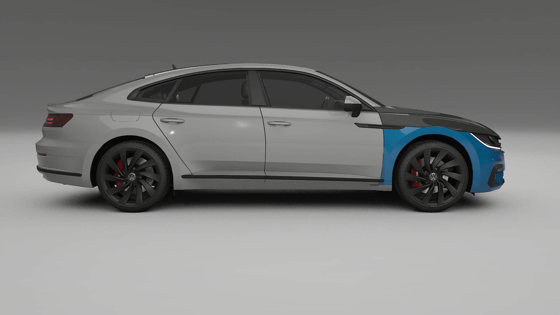 VW Arteon R 3H prefacelift | CrystalGuard PPF Predný kit s kapotou v karbónovom štýle