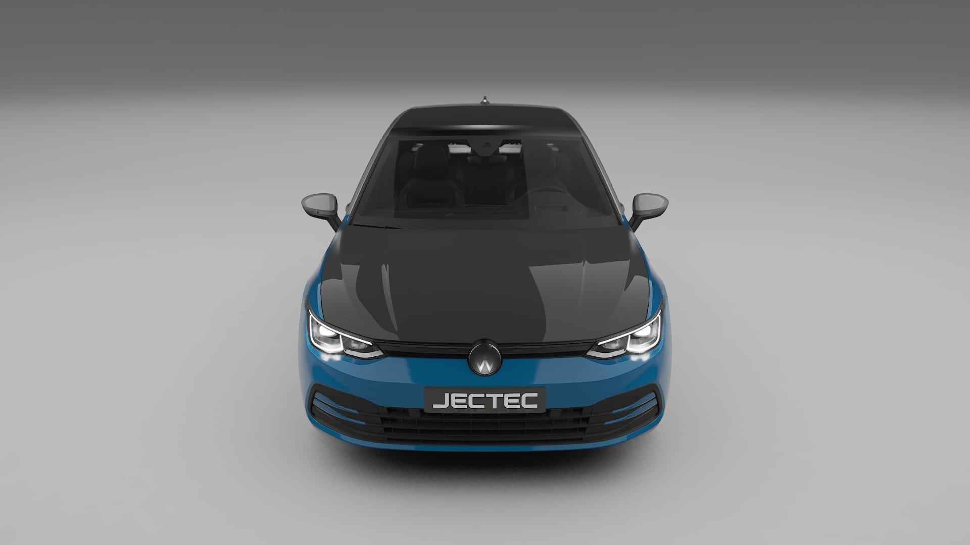 VW Golf Mk8 | CrystalGuard PPF Predný kit s kapotou v karbónovom štýle