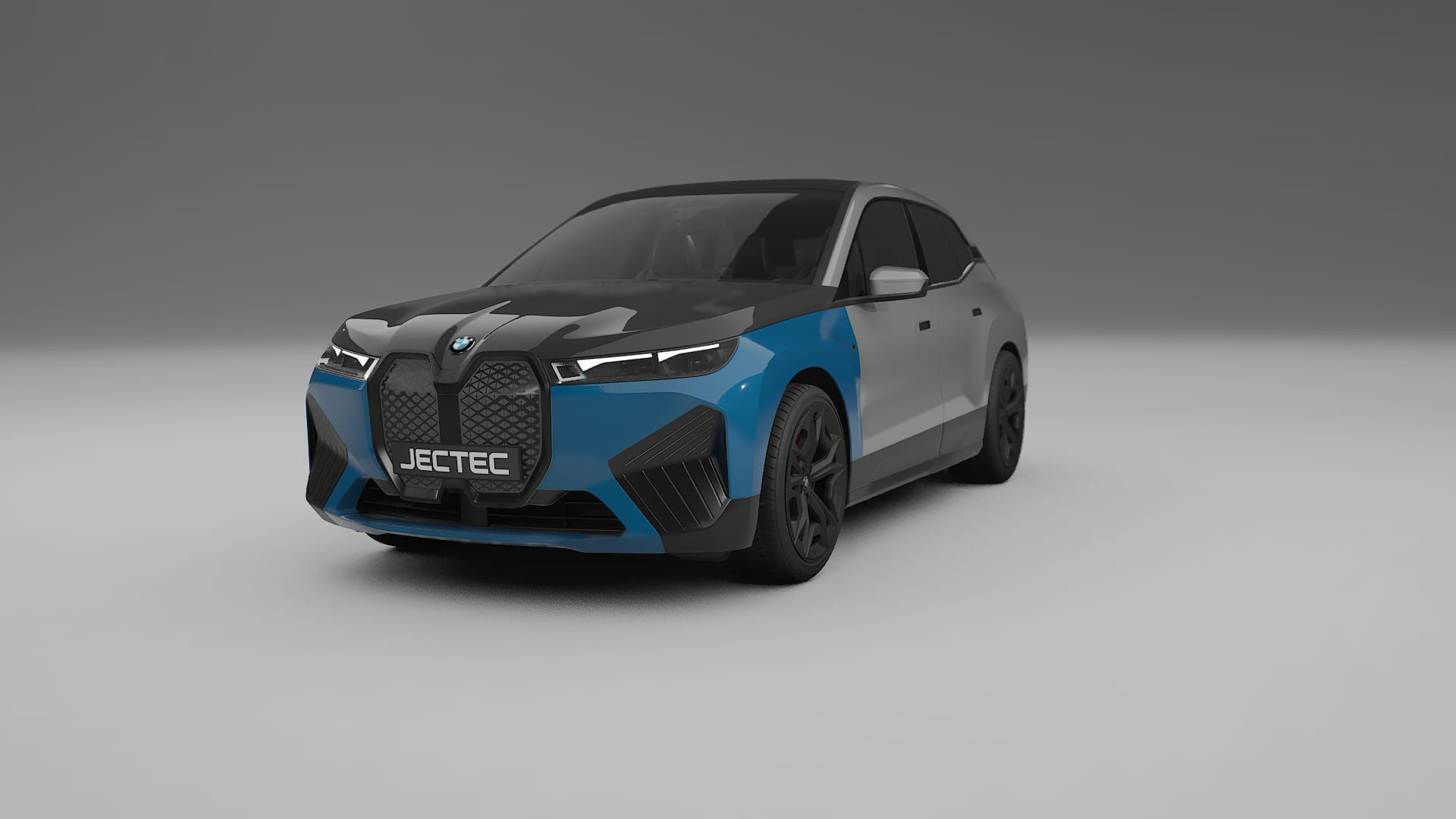 BMW iX M60 | CrystalGuard PPF Predný kit s kapotou v karbónovom štýle