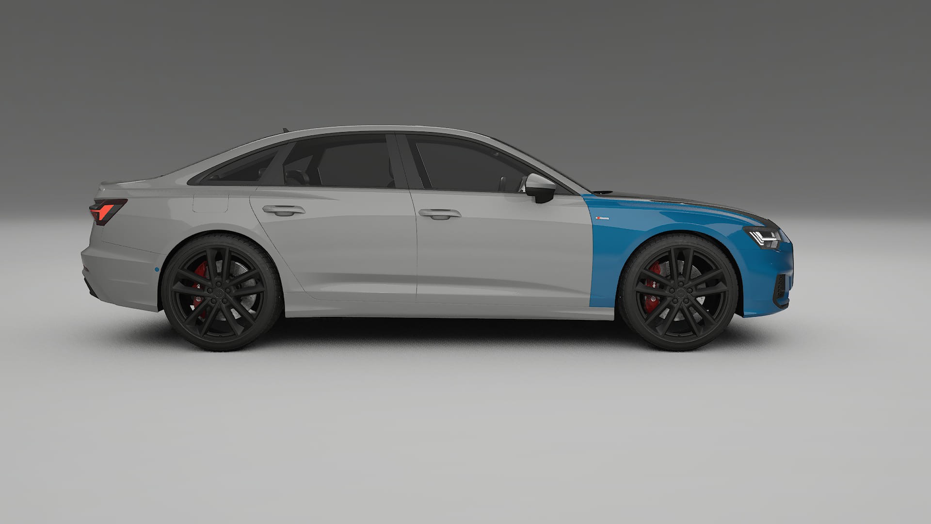 Audi A6 S-Line C8 | CrystalGuard PPF Predný kit s kapotou v karbónovom štýle