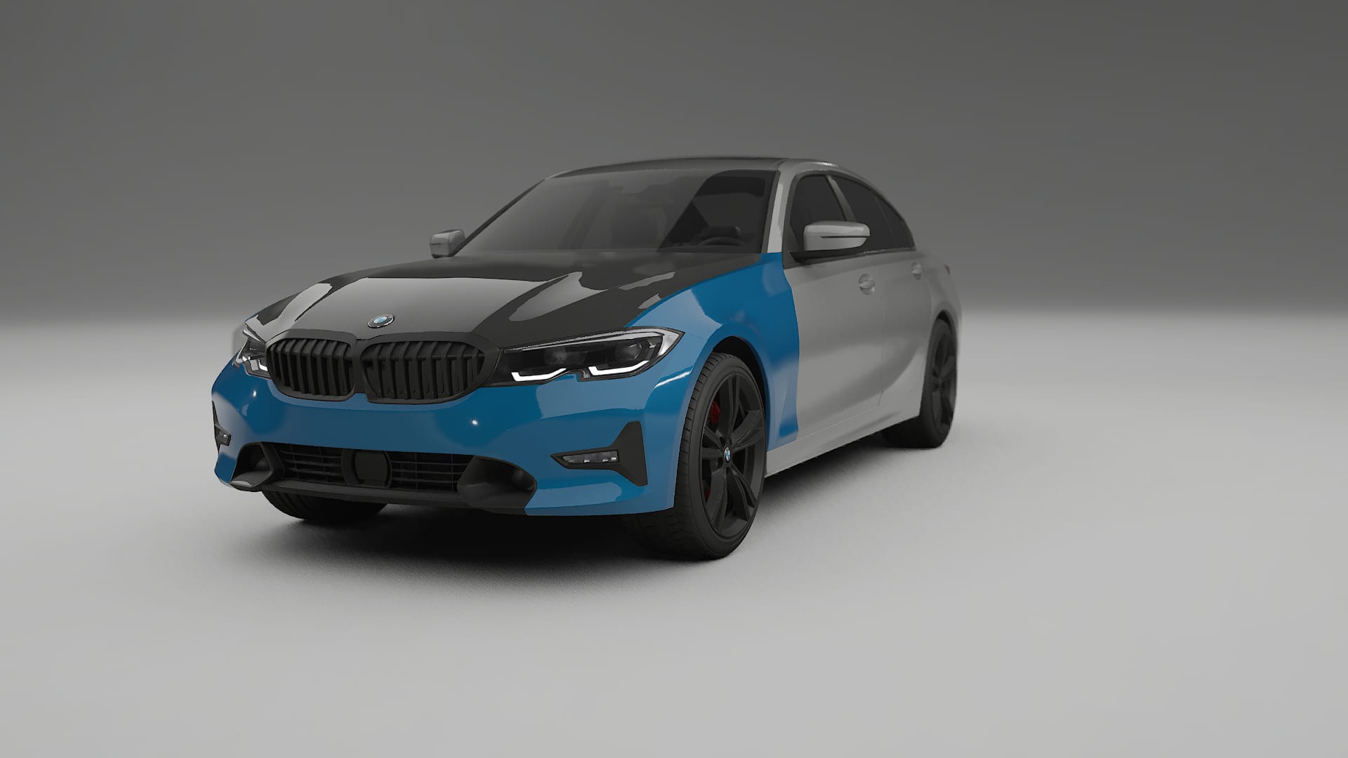 BMW 3 G20 prefacelift | CrystalGuard PPF Predný kit s kapotou v karbónovom štýle