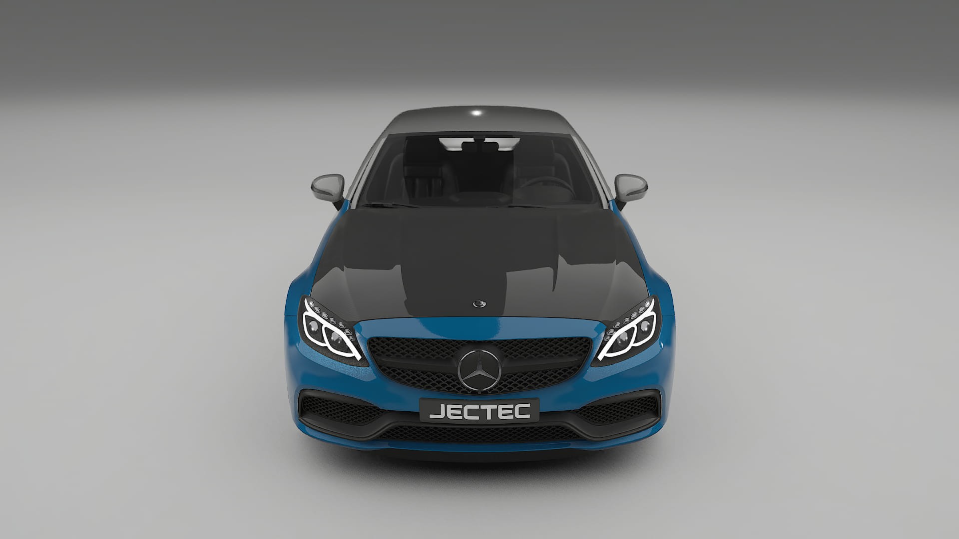 Mercedes C63 AMG W205 coupe | CrystalGuard PPF Predný kit s kapotou v karbónovom štýle