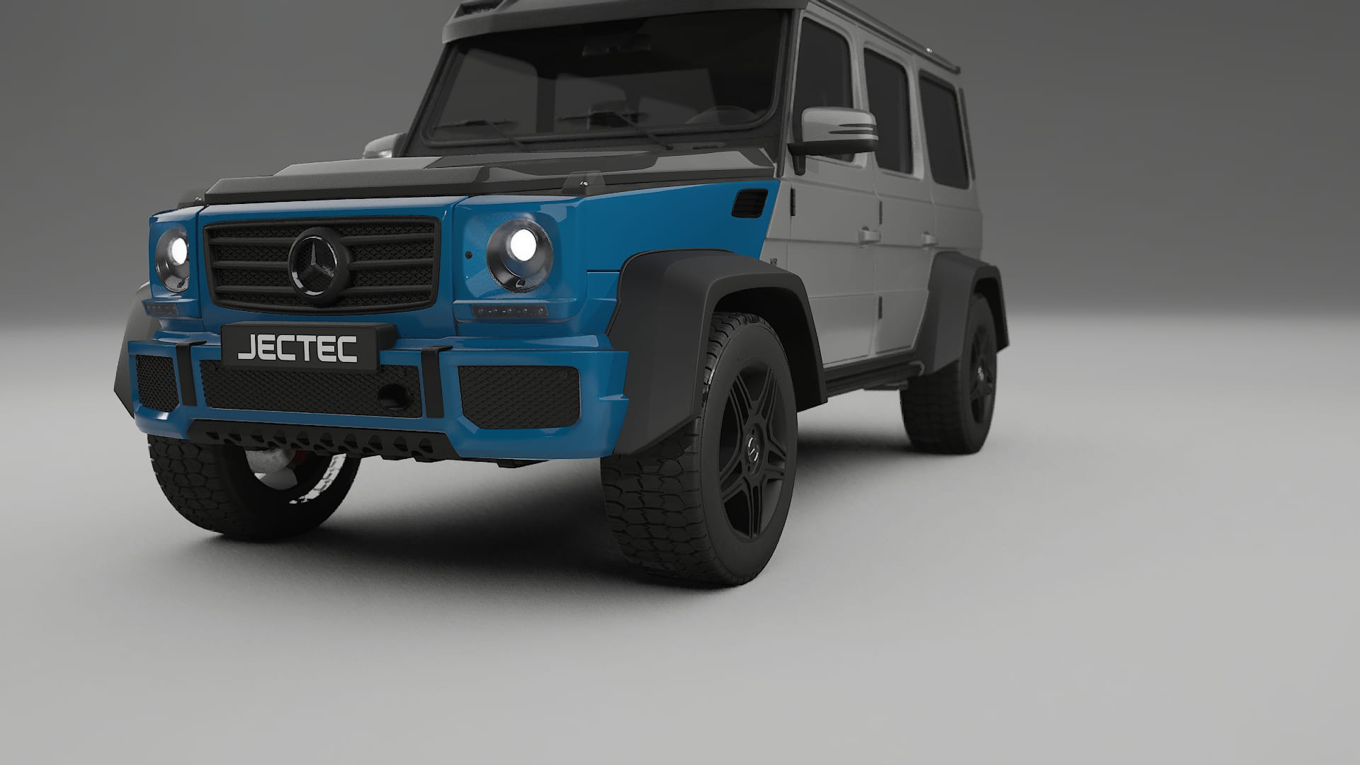 Mercedes G-class 4x4 W463 | CrystalGuard PPF Predný kit s kapotou v karbónovom štýle