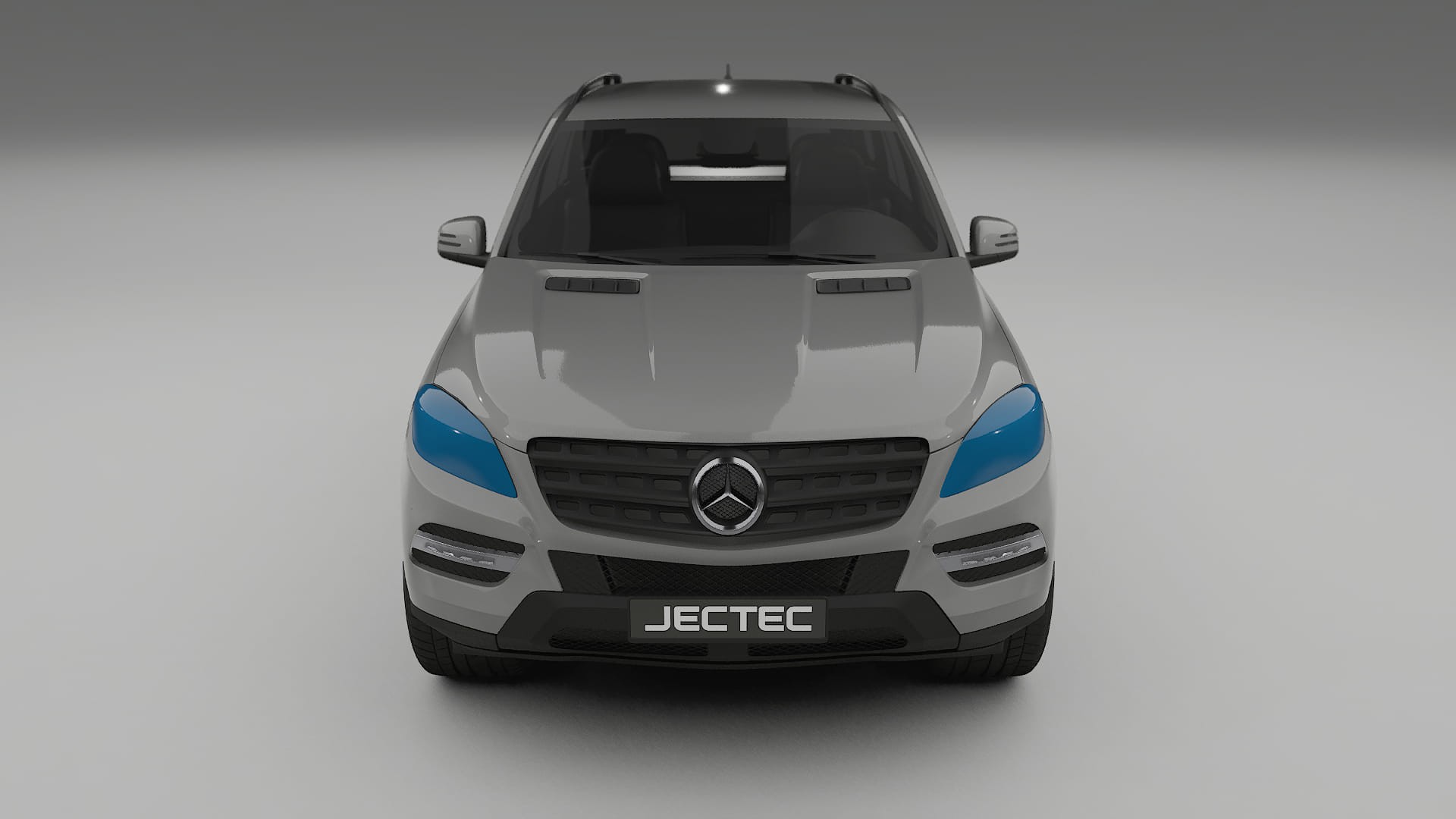 Mercedes M-class W166 | CrystalGuard PPF Predný kit s kapotou v karbónovom štýle