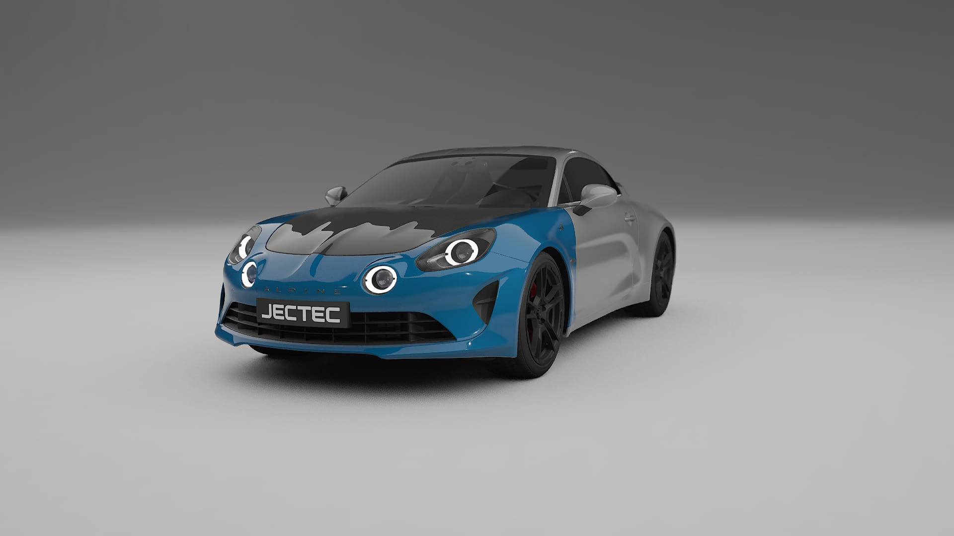 Renault Alpine A110 | CrystalGuard PPF Predný kit s kapotou v karbónovom štýle