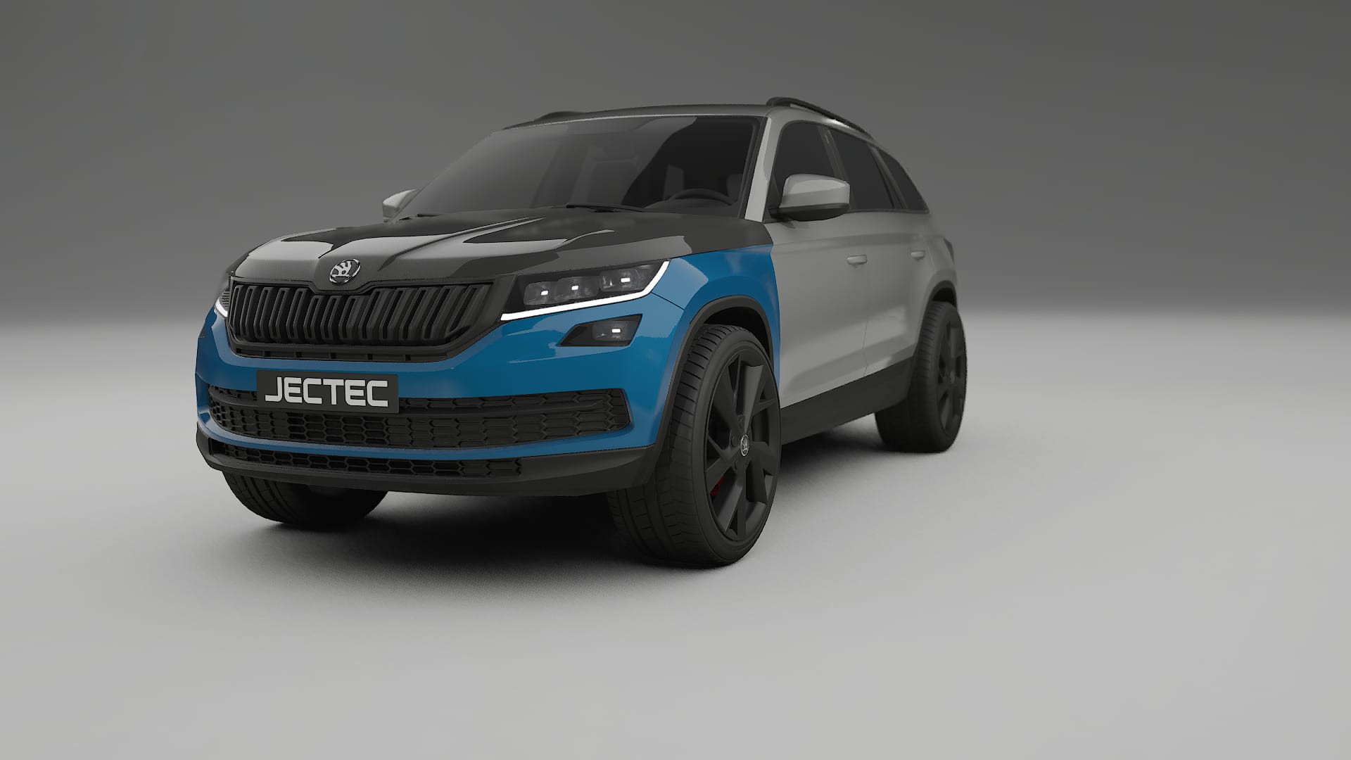 Škoda Kodiaq NS7 | CrystalGuard PPF Predný kit s kapotou v karbónovom štýle