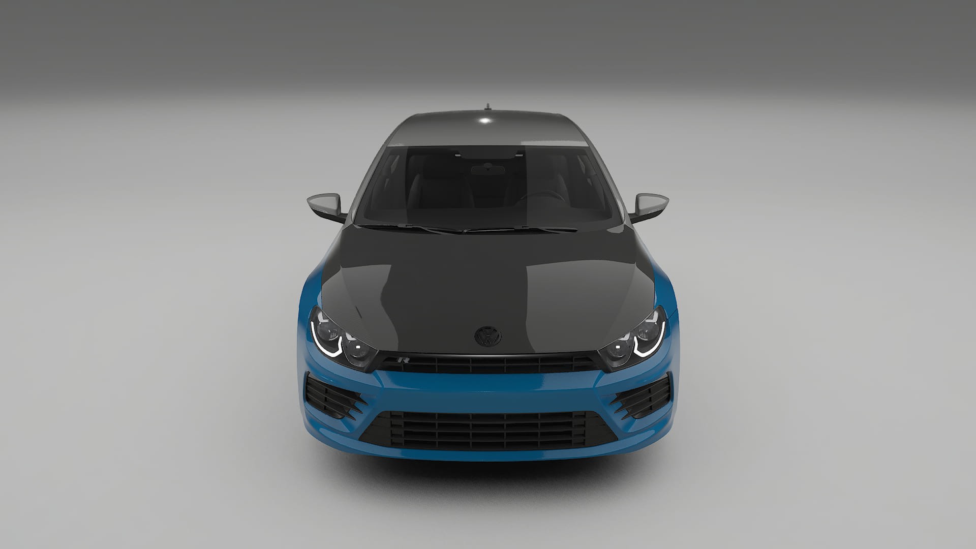 VW Scirocco R III | CrystalGuard PPF Predný kit s kapotou v karbónovom štýle