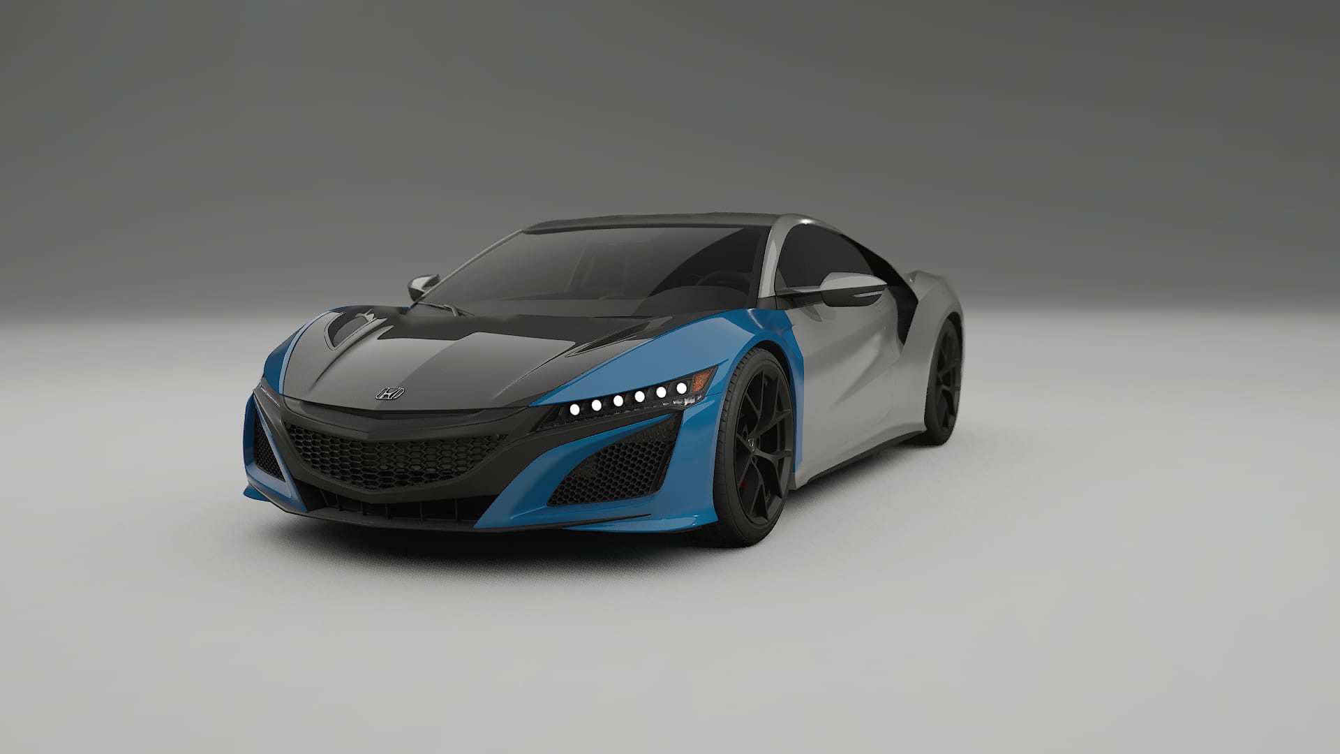 Honda NSX prefacelift | CrystalGuard PPF Predný kit s kapotou v karbónovom štýle