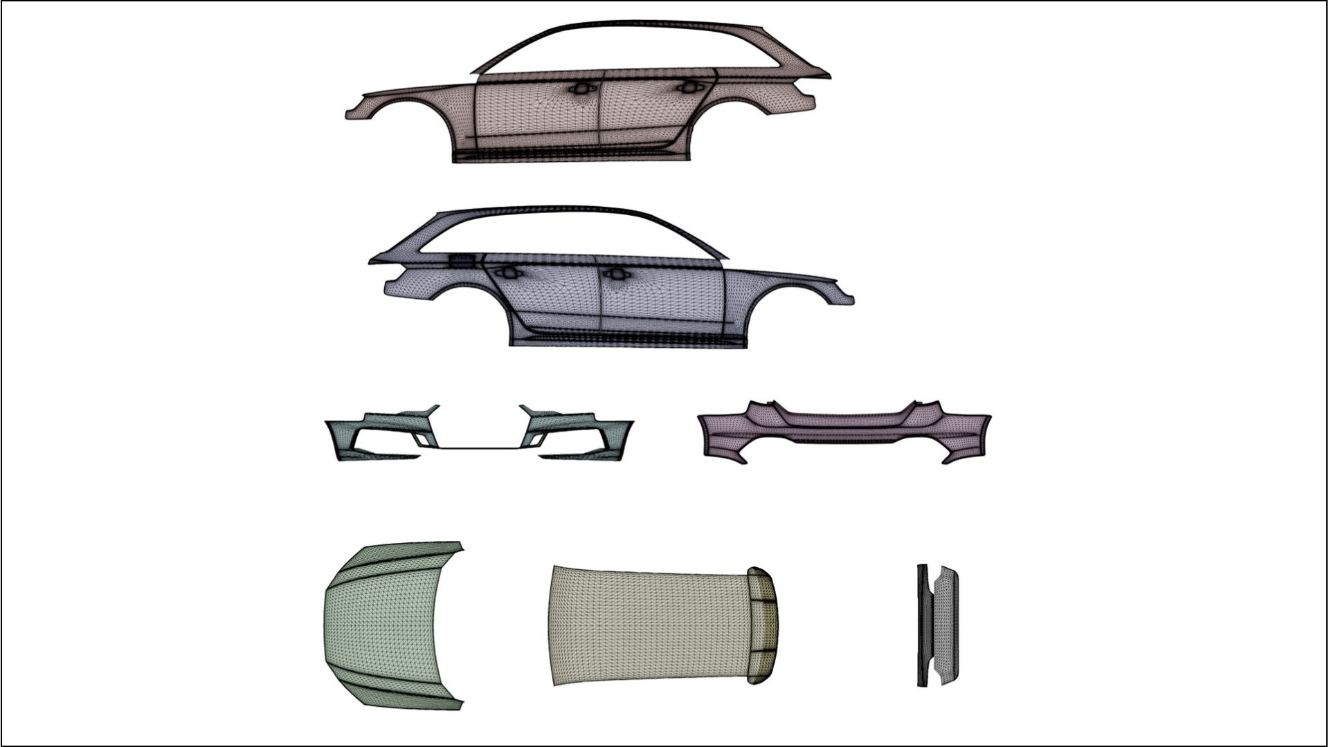 Audi RS4 Avant B9 prefacelift pre-LCI COBRA 11 Designed Wrap PPF Kit – Printable Polyurethane Film