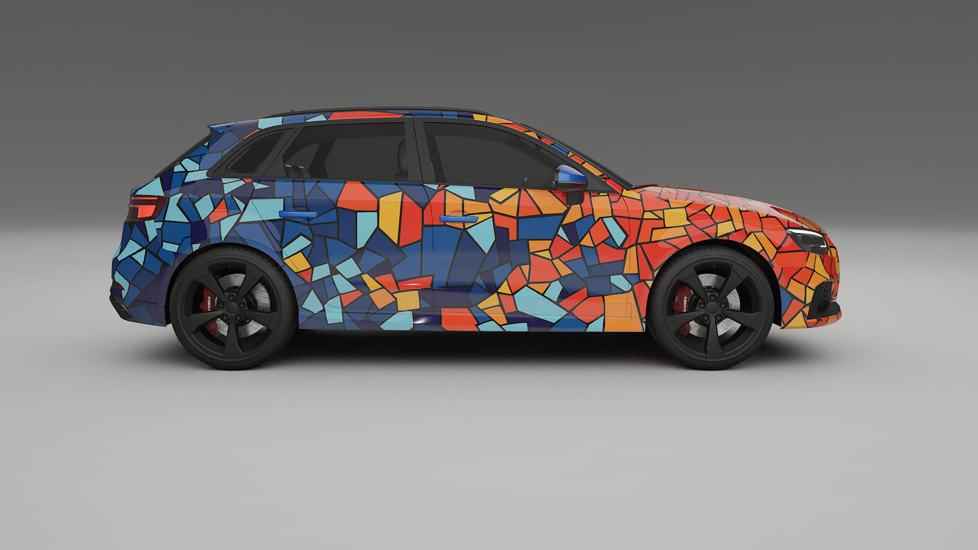 Audi RS3 Sportback 8V facelift LCI BARCELONA Designed Wrap PPF Kit – Printable Polyurethane Film