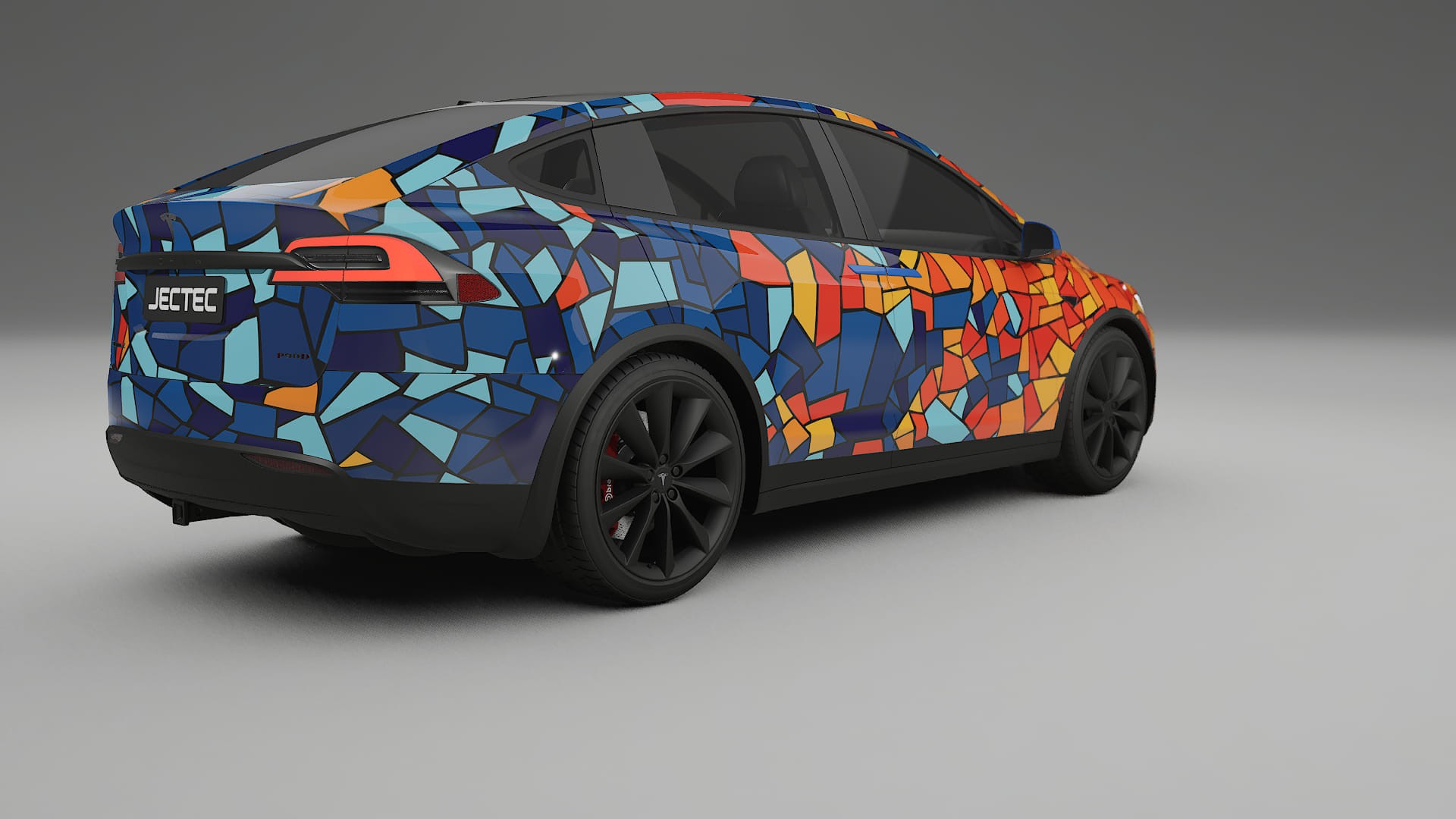 Tesla Model X BARCELONA Designed Wrap PPF Kit – Printable Polyurethane Film