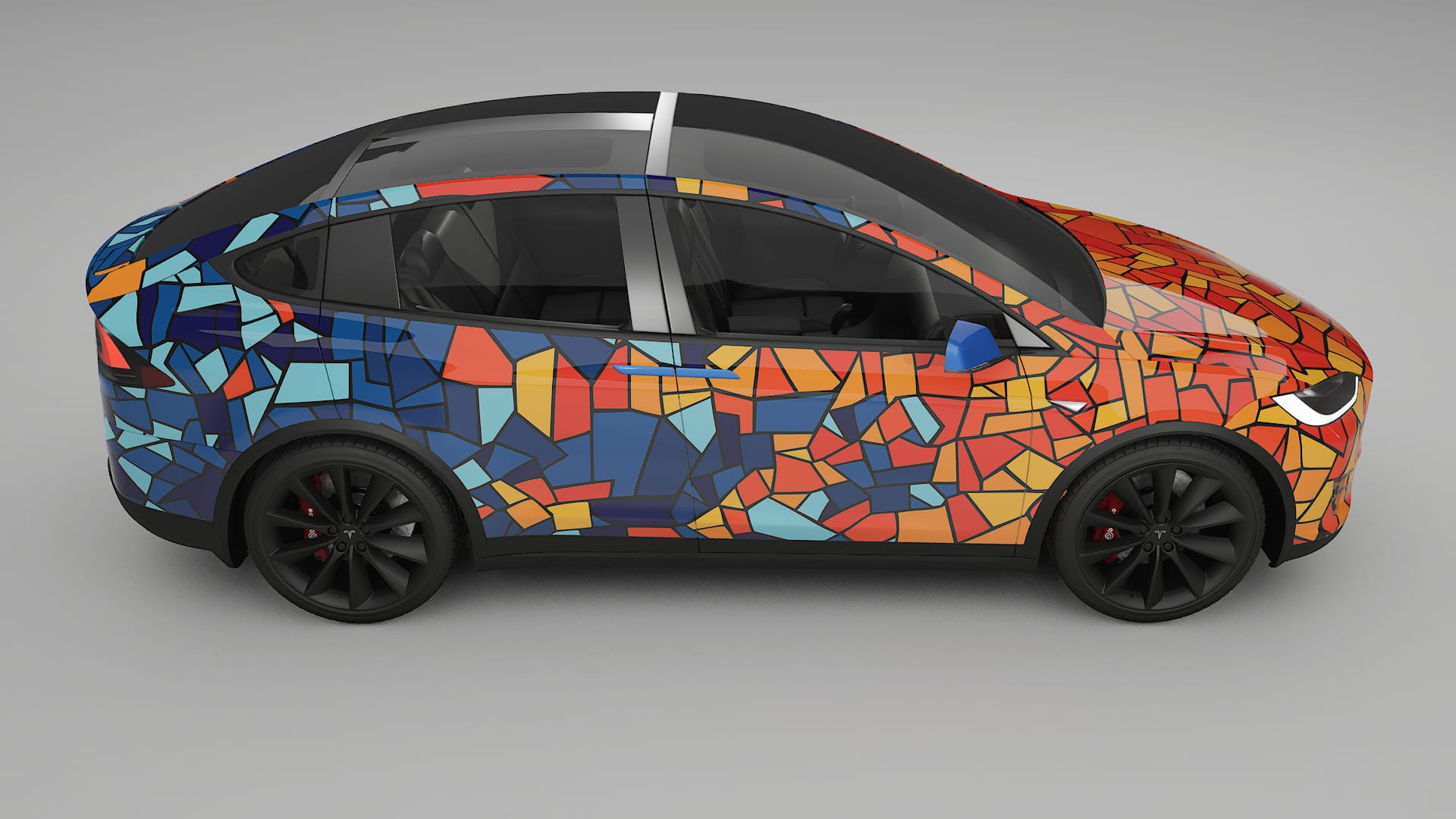 Tesla Model X BARCELONA Designed Wrap PPF Kit – Printable Polyurethane Film