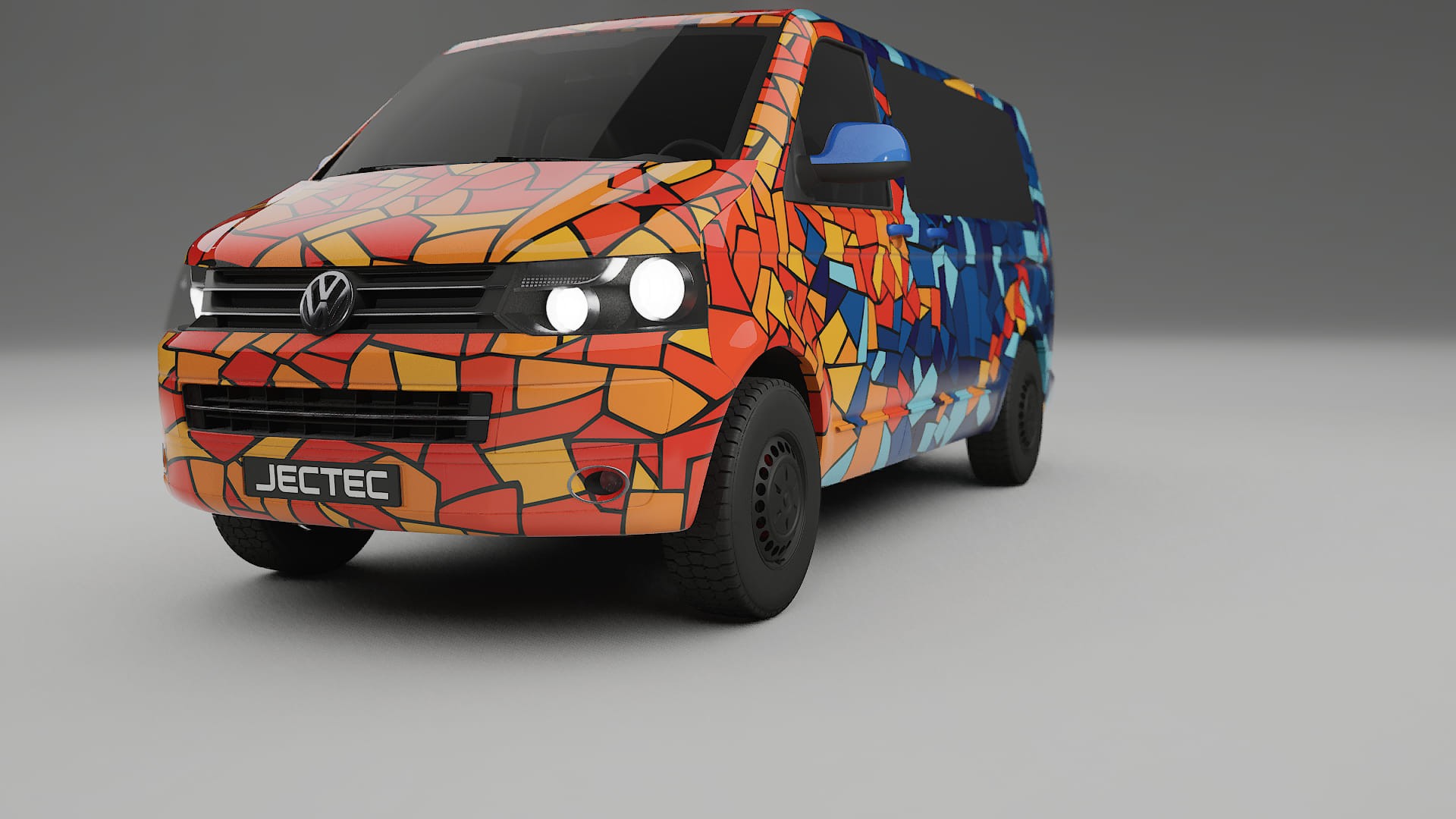 VW Transporter T5 Caravelle BARCELONA Designed Wrap PPF Kit – Printable Polyurethane Film