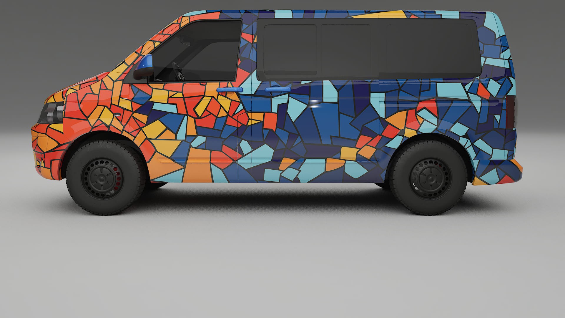 VW Transporter T5 Caravelle BARCELONA Designed Wrap PPF Kit – Printable Polyurethane Film
