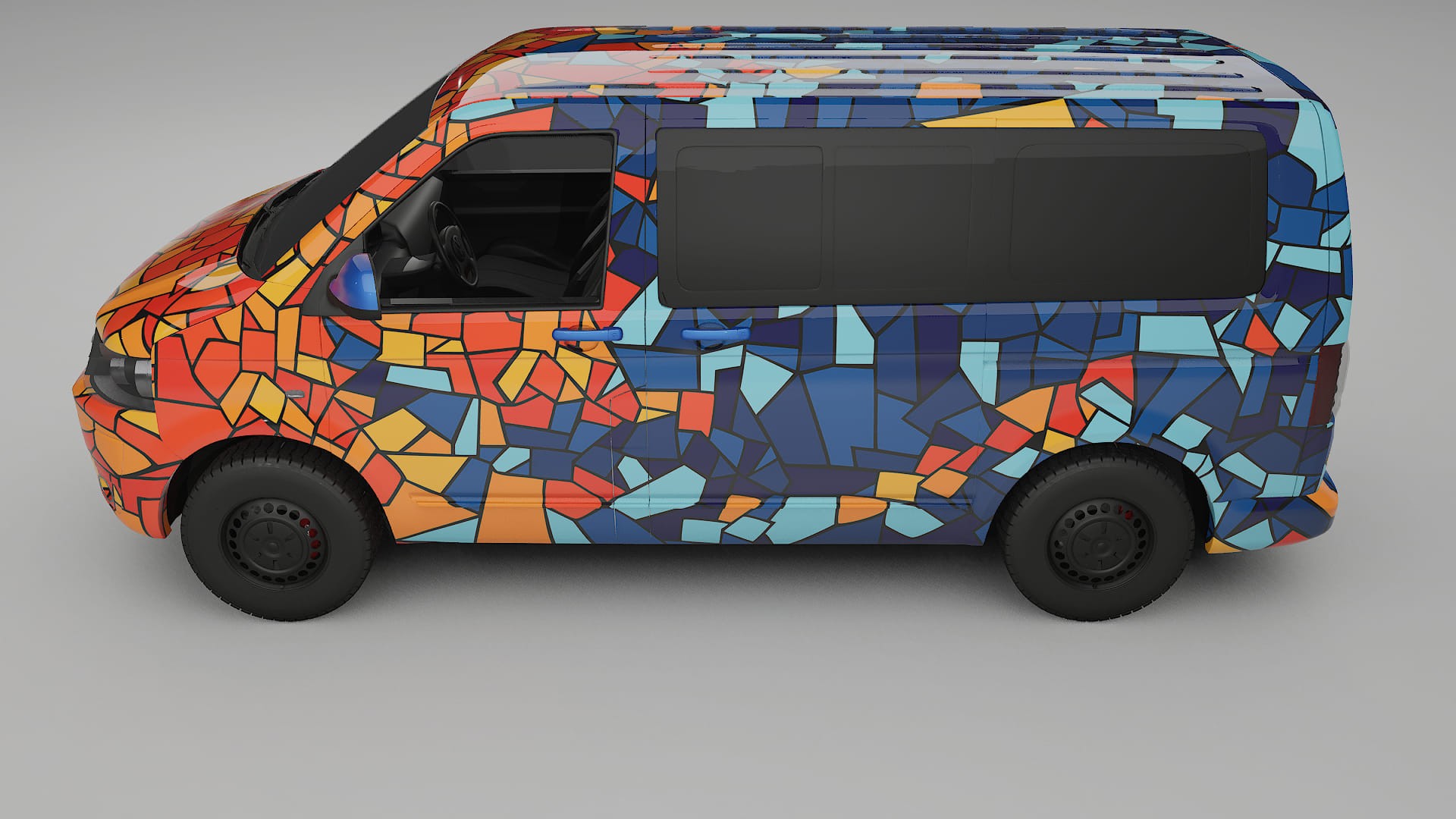 VW Transporter T5 Caravelle BARCELONA Designed Wrap PPF Kit – Printable Polyurethane Film