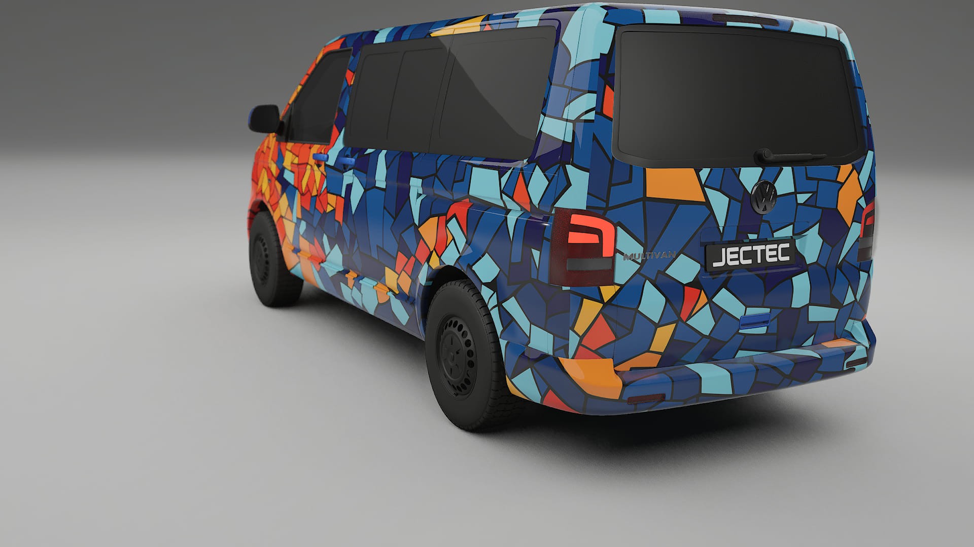 VW Transporter T5 Caravelle BARCELONA Designed Wrap PPF Kit – Printable Polyurethane Film