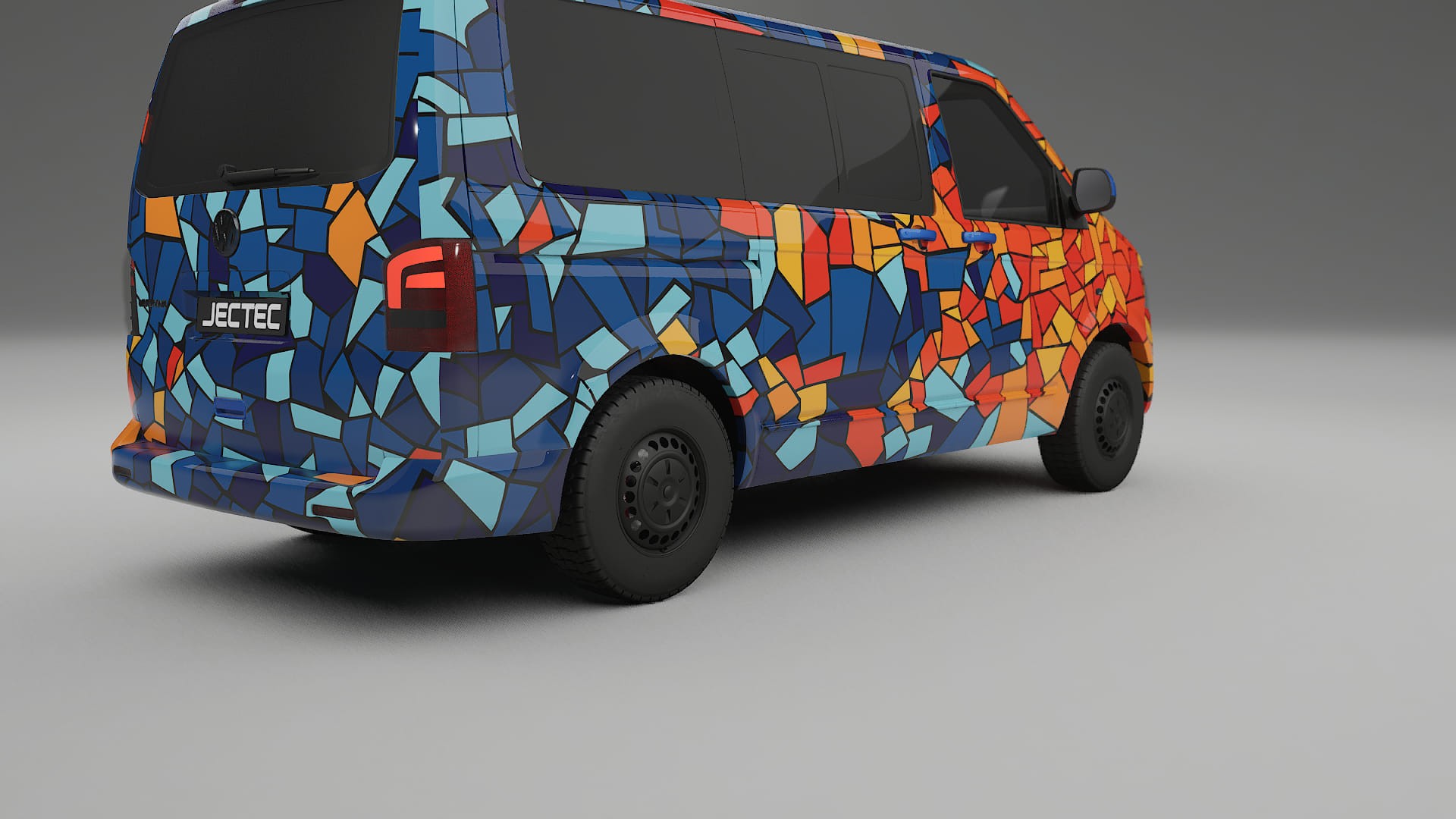 VW Transporter T5 Caravelle BARCELONA Designed Wrap PPF Kit – Printable Polyurethane Film