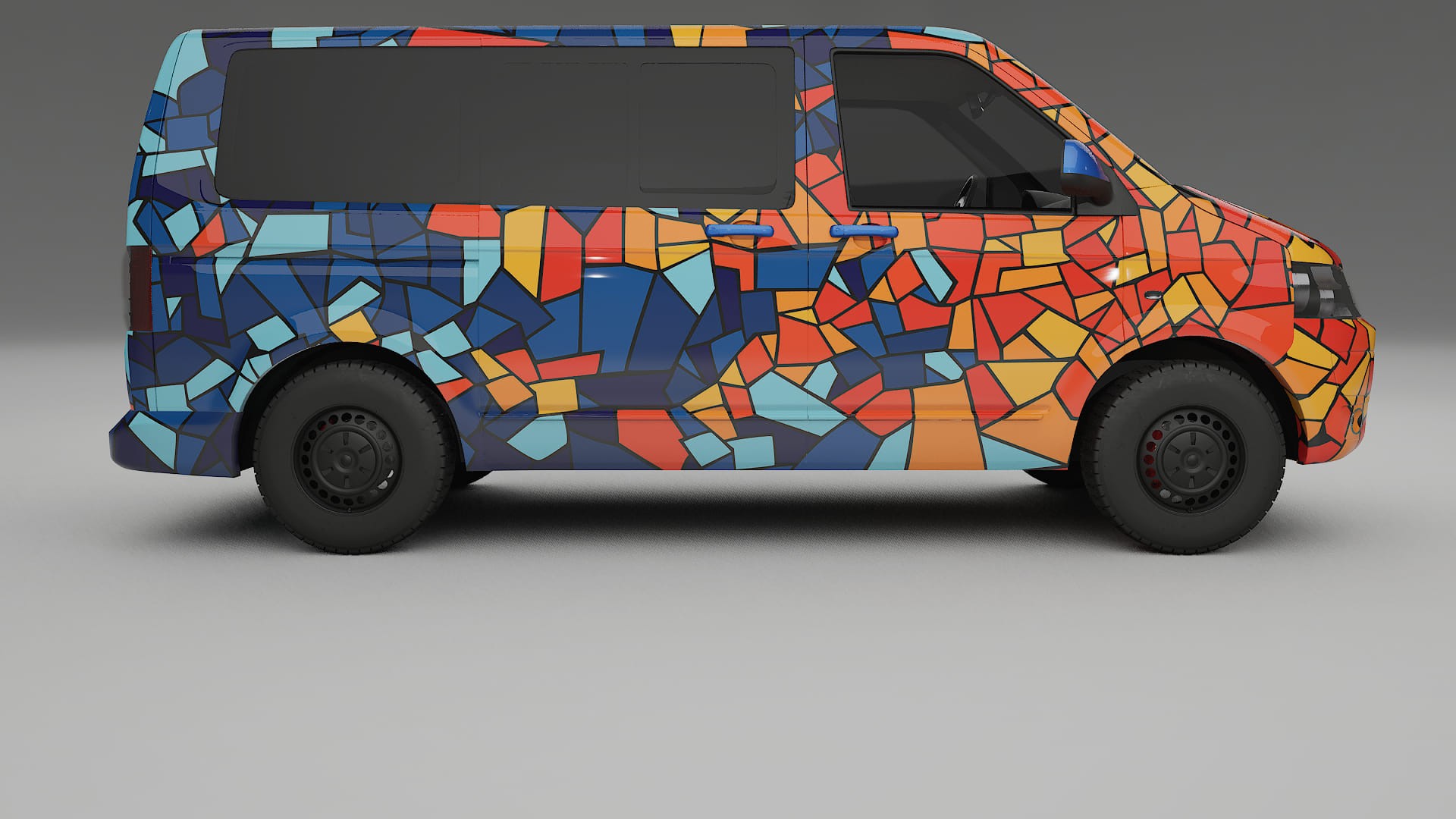 VW Transporter T5 Caravelle BARCELONA Designed Wrap PPF Kit – Printable Polyurethane Film