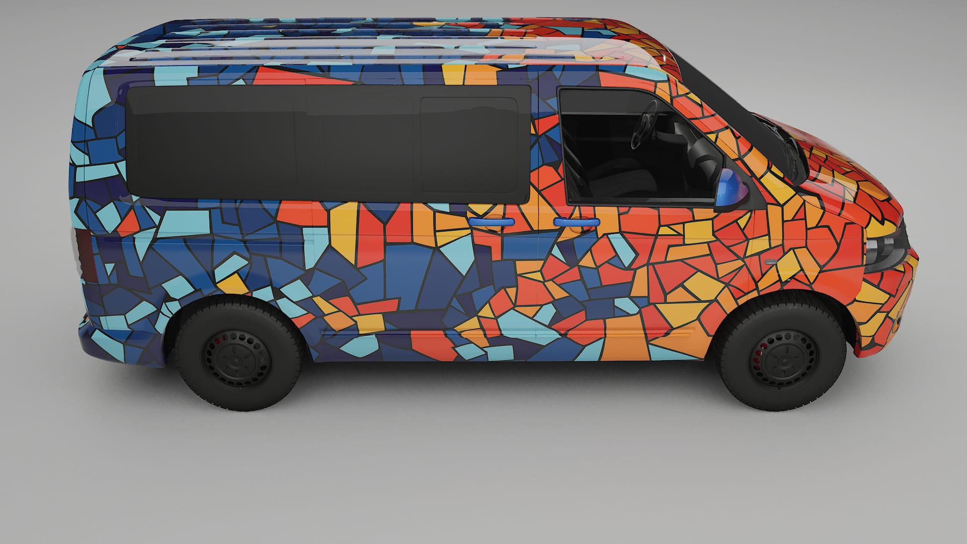 VW Transporter T5 Caravelle BARCELONA Designed Wrap PPF Kit – Printable Polyurethane Film