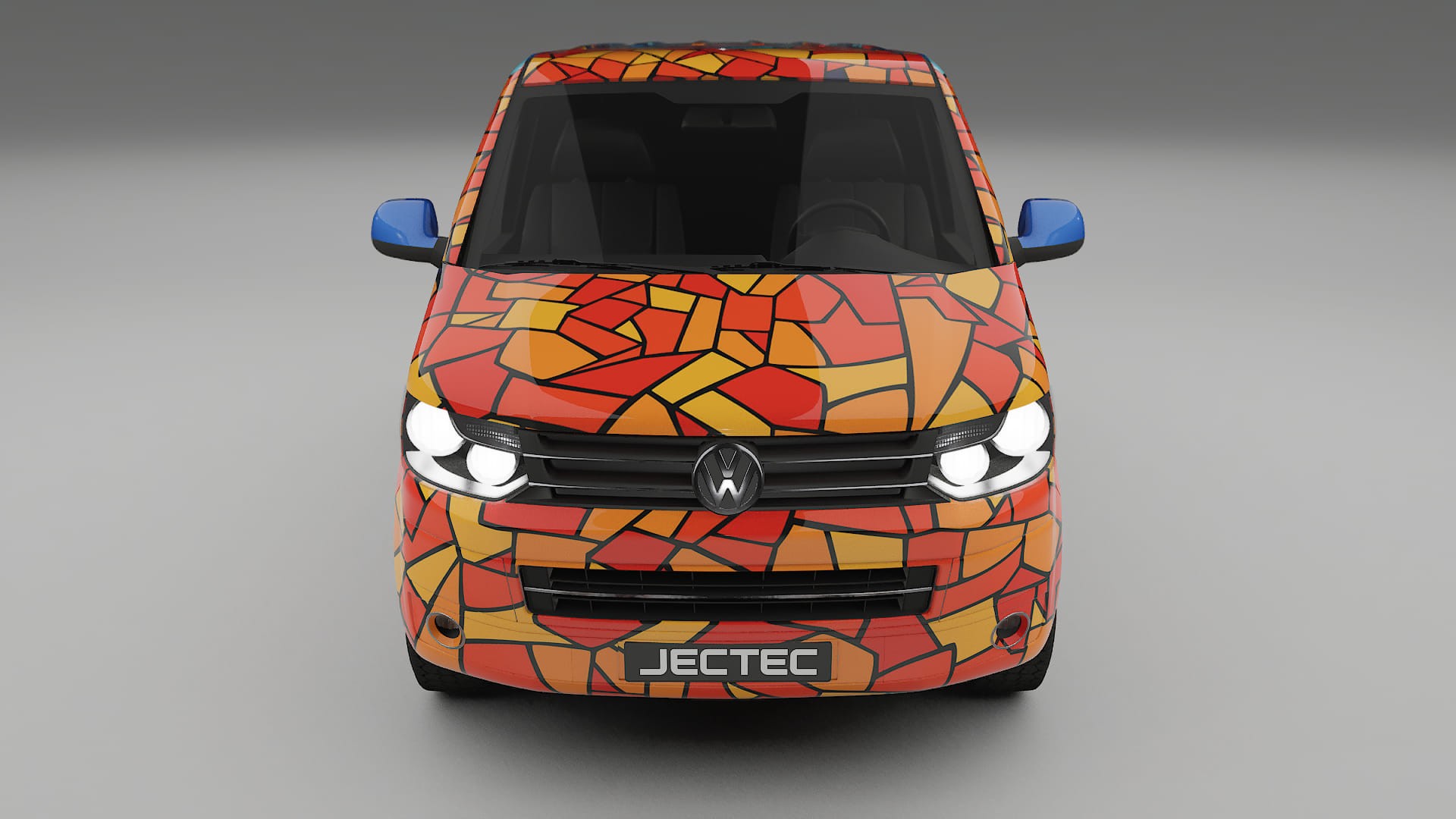 VW Transporter T5 Caravelle BARCELONA Designed Wrap PPF Kit – Printable Polyurethane Film