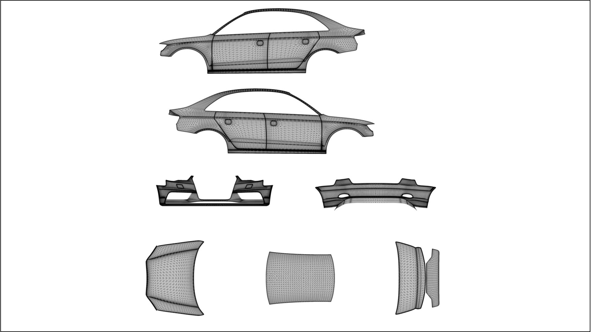 Audi A3 8V sedan prefacelift pre-LCI VECTOR WIBE Designed Wrap PPF Kit – Printable Polyurethane Film 2