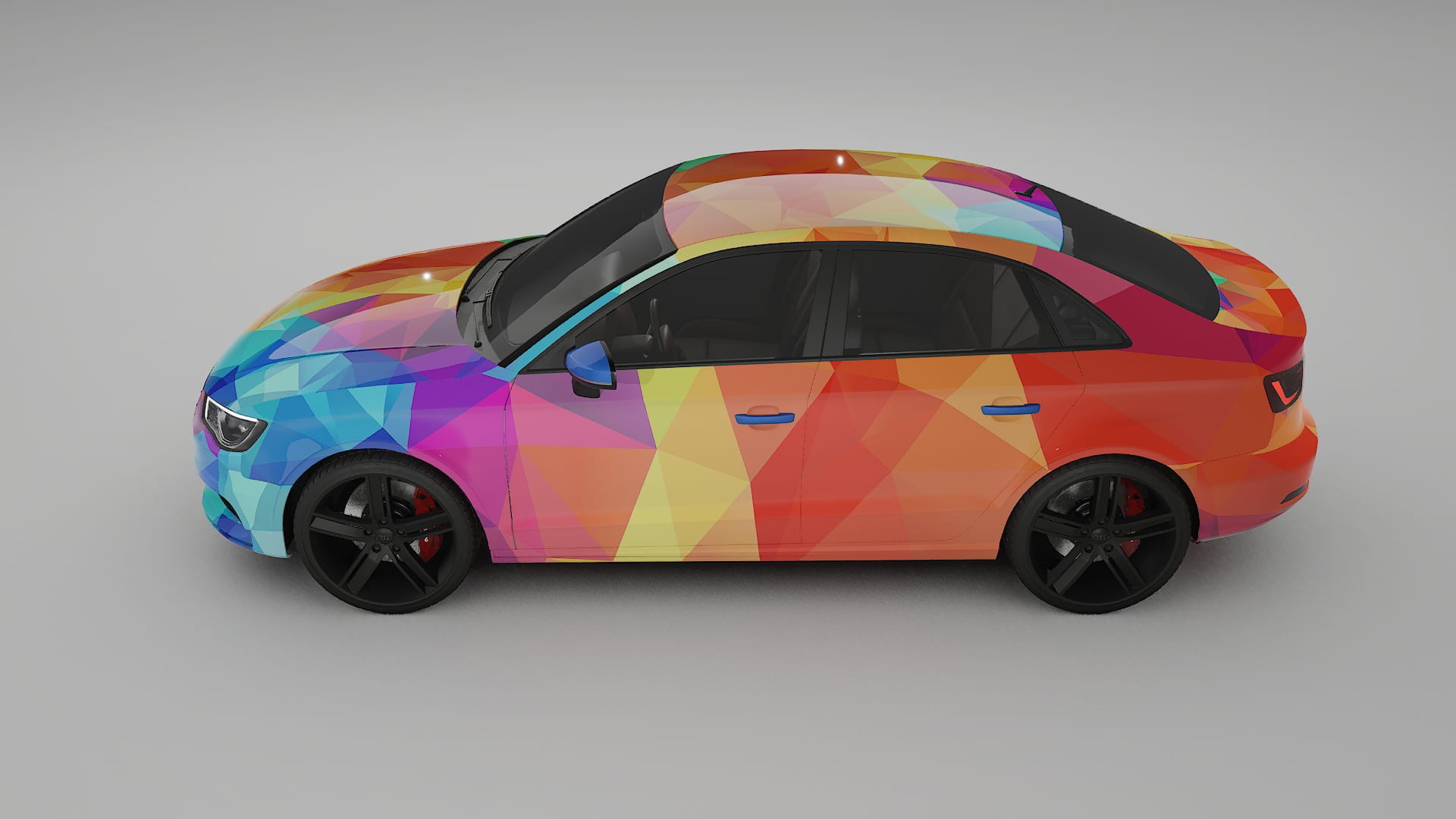 Audi A3 8V sedan prefacelift pre-LCI VECTOR WIBE Designed Wrap PPF Kit – Printable Polyurethane Film