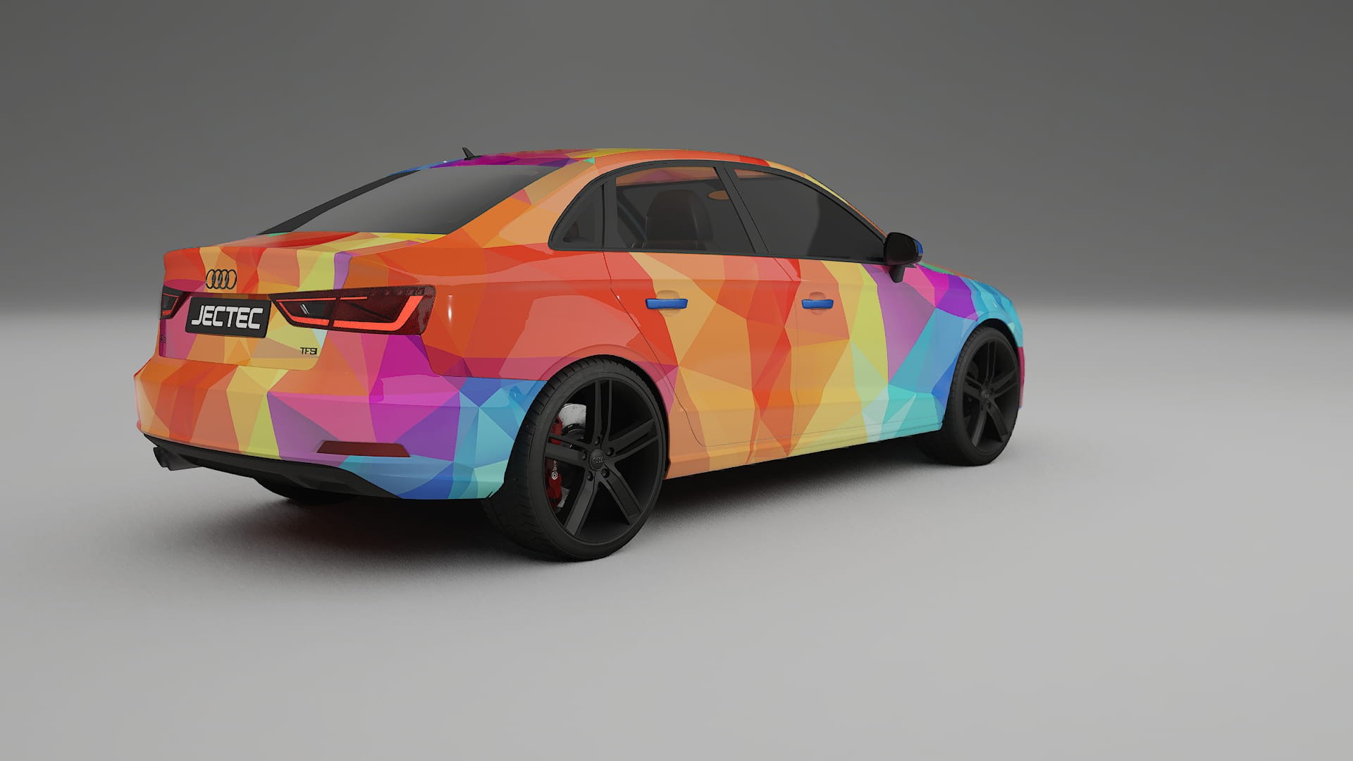 Audi A3 8V sedan prefacelift pre-LCI VECTOR WIBE Designed Wrap PPF Kit – Printable Polyurethane Film