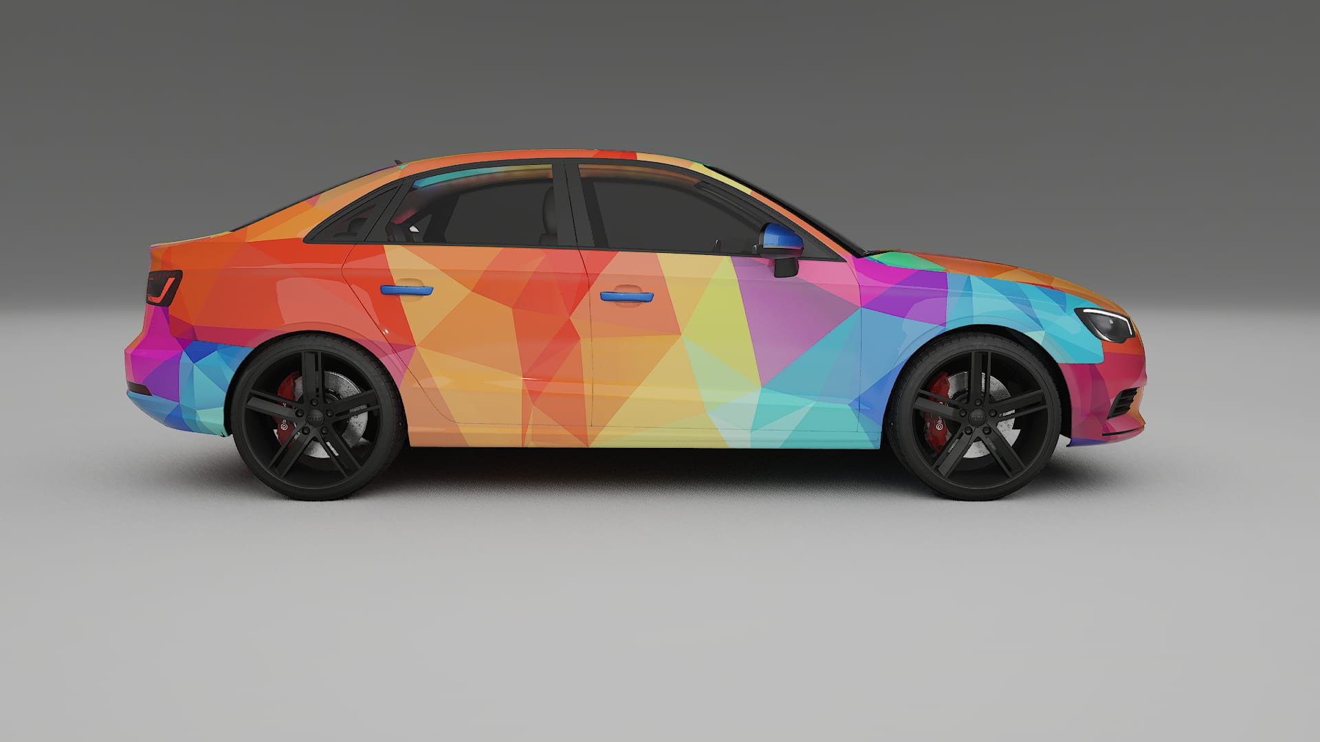 Audi A3 8V sedan prefacelift pre-LCI VECTOR WIBE Designed Wrap PPF Kit – Printable Polyurethane Film