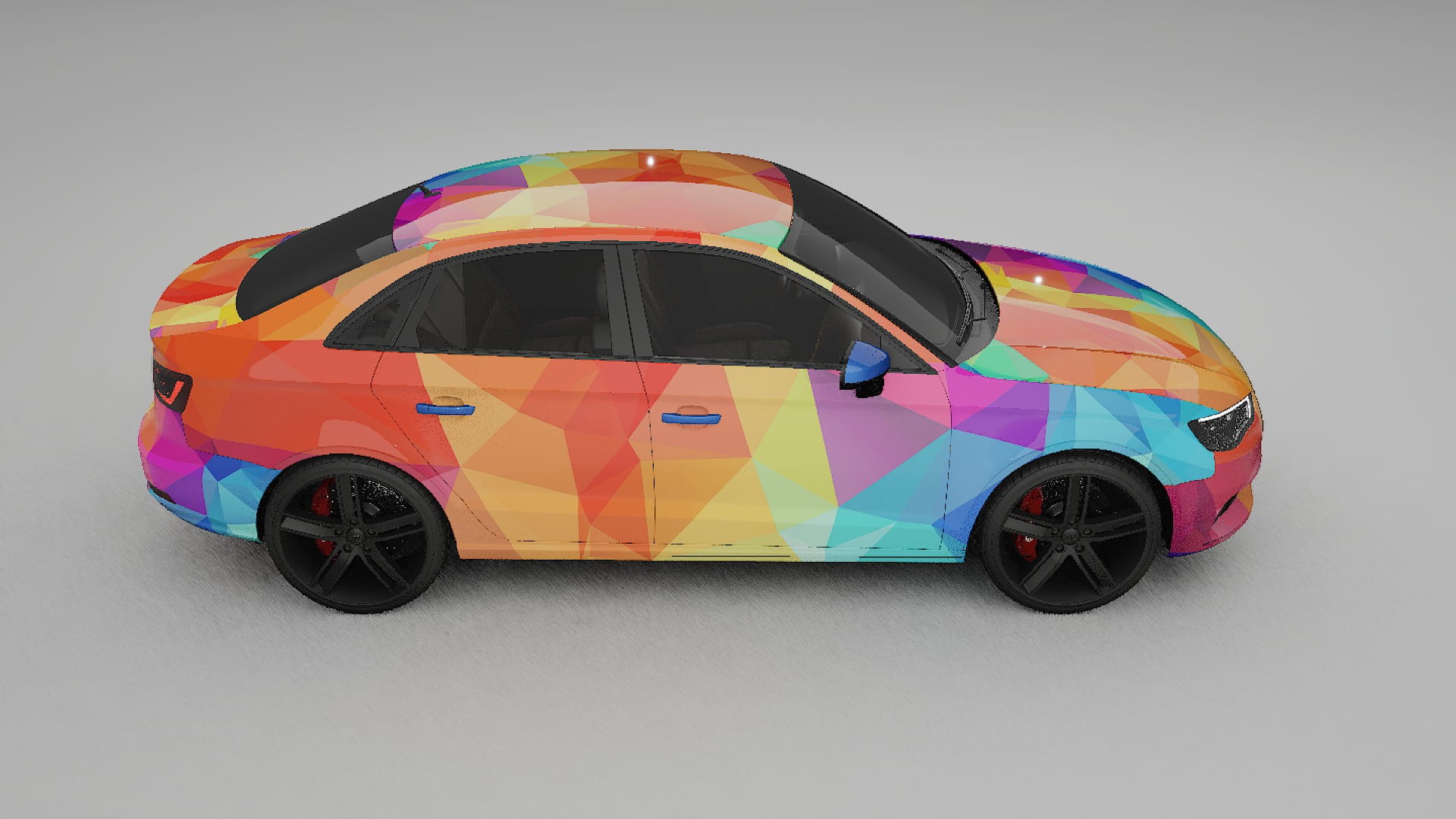 Audi A3 8V sedan prefacelift pre-LCI VECTOR WIBE Designed Wrap PPF Kit – Printable Polyurethane Film