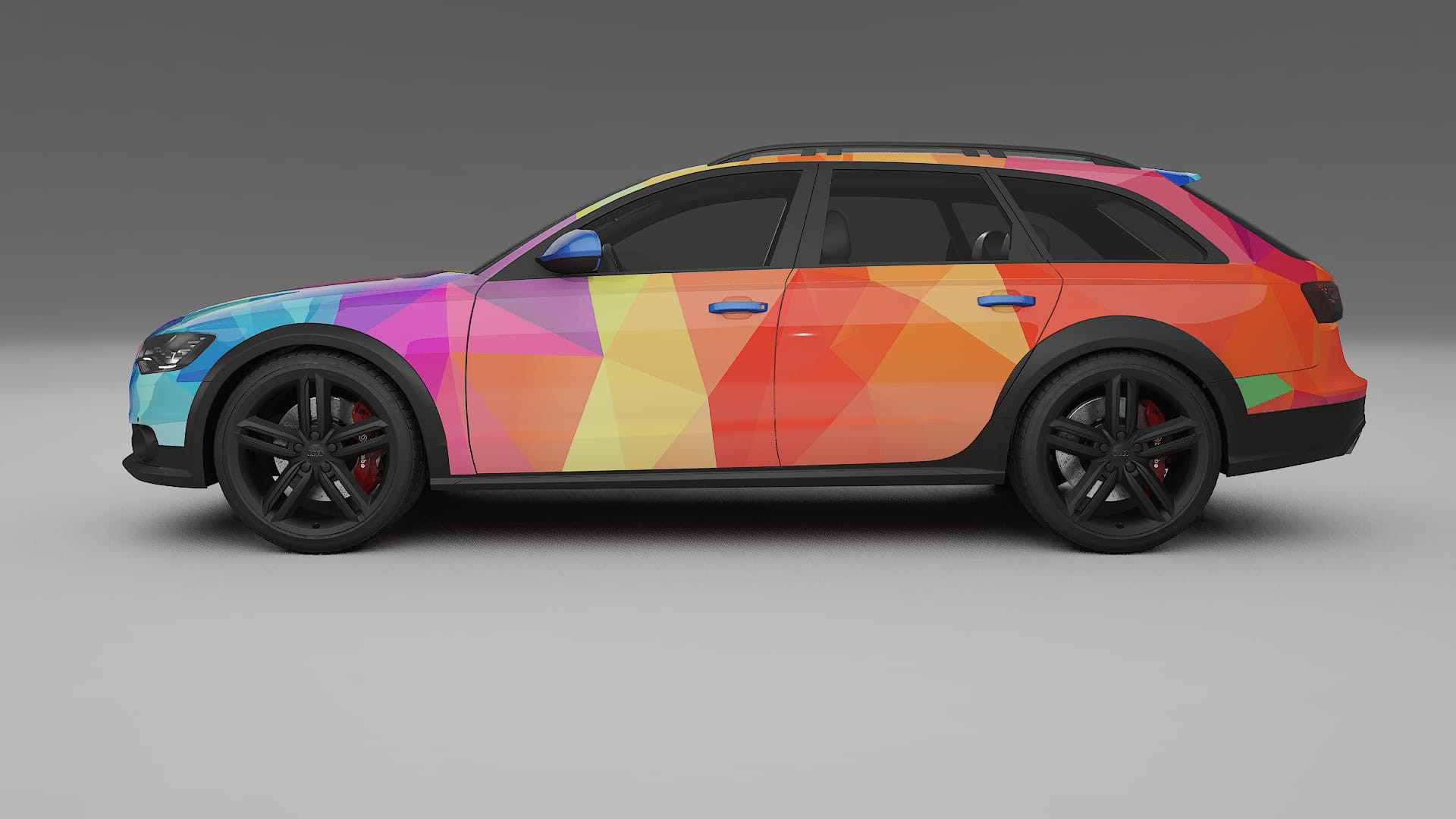 Audi A6 Allroad C7 prefacelift pre-LCI VECTOR WIBE Designed Wrap PPF Kit – Printable Polyurethane Film