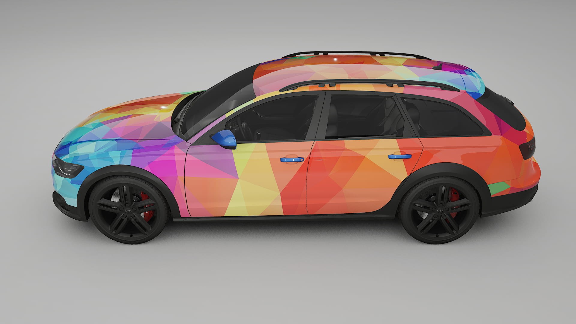 Audi A6 Allroad C7 prefacelift pre-LCI VECTOR WIBE Designed Wrap PPF Kit – Printable Polyurethane Film