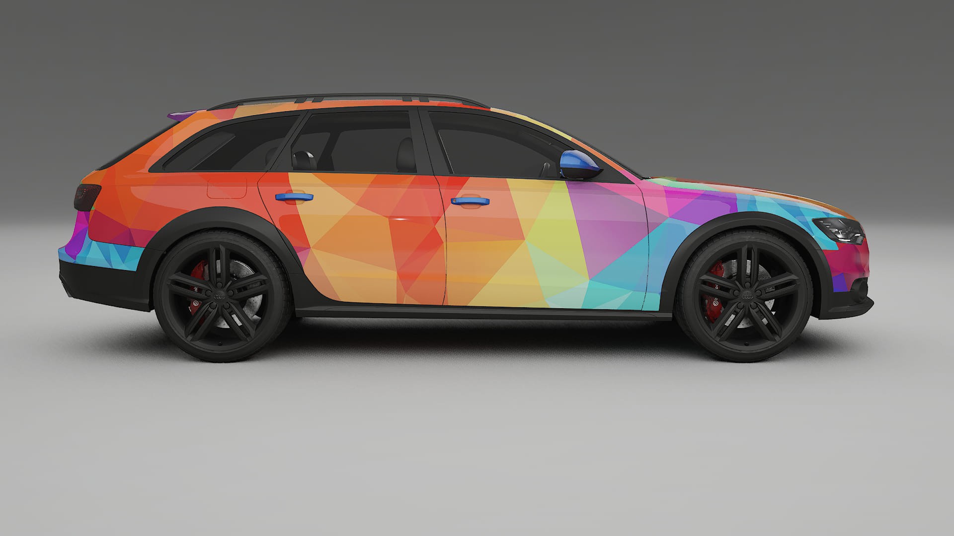 Audi A6 Allroad C7 prefacelift pre-LCI VECTOR WIBE Designed Wrap PPF Kit – Printable Polyurethane Film