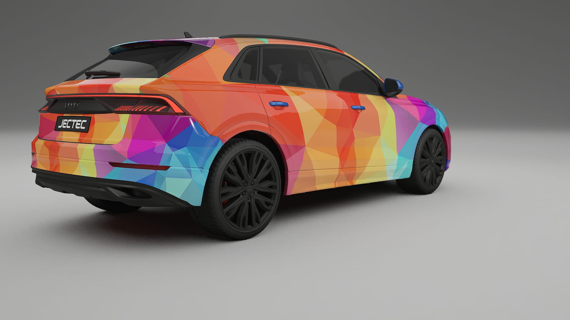 Audi Q8 F1 prefacelift pre-LCI VECTOR WIBE Designed Wrap PPF Kit – Printable Polyurethane Film